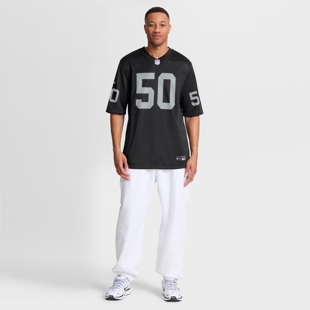 Men's Las Vegas Raiders Jacob Bobenmoyer Nike Black Game product image 7