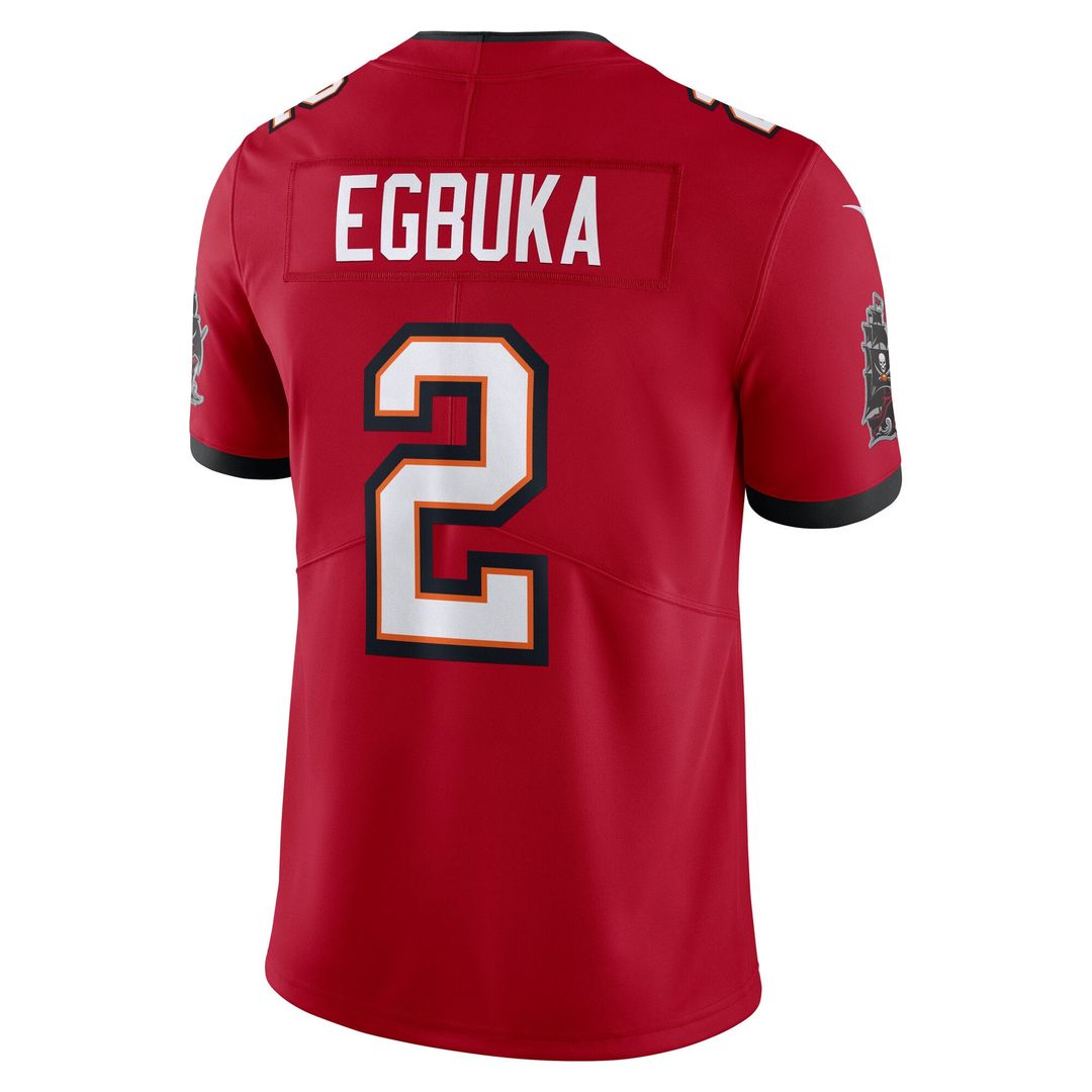 Men's Tampa Bay Buccaneers Emeka Egbuka Nike Red Vapor product image 3