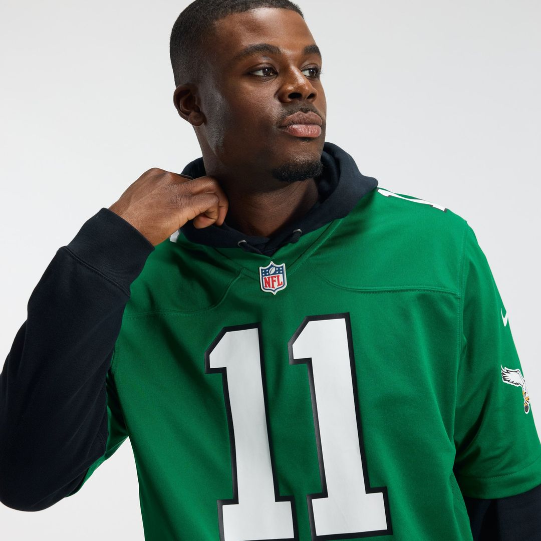 Men's Philadelphia Eagles A.J. Brown Nike Kelly Green product image 9