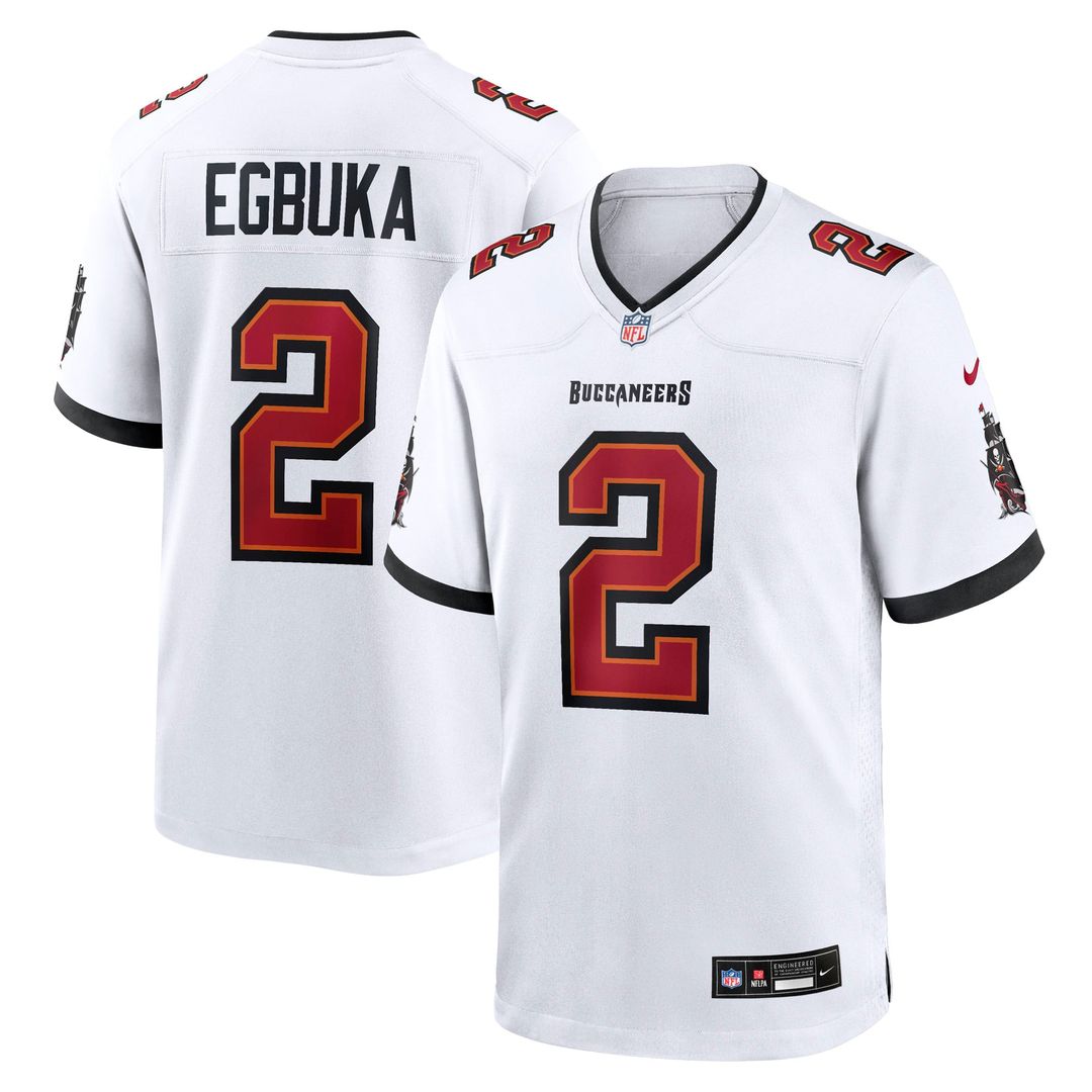 Men's Tampa Bay Buccaneers Emeka Egbuka Nike White Game product image 4