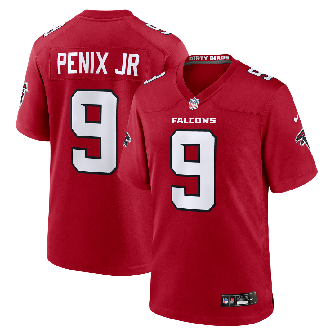 Men's Atlanta Falcons Michael Penix Jr. Nike Red Game Jersey product image 1