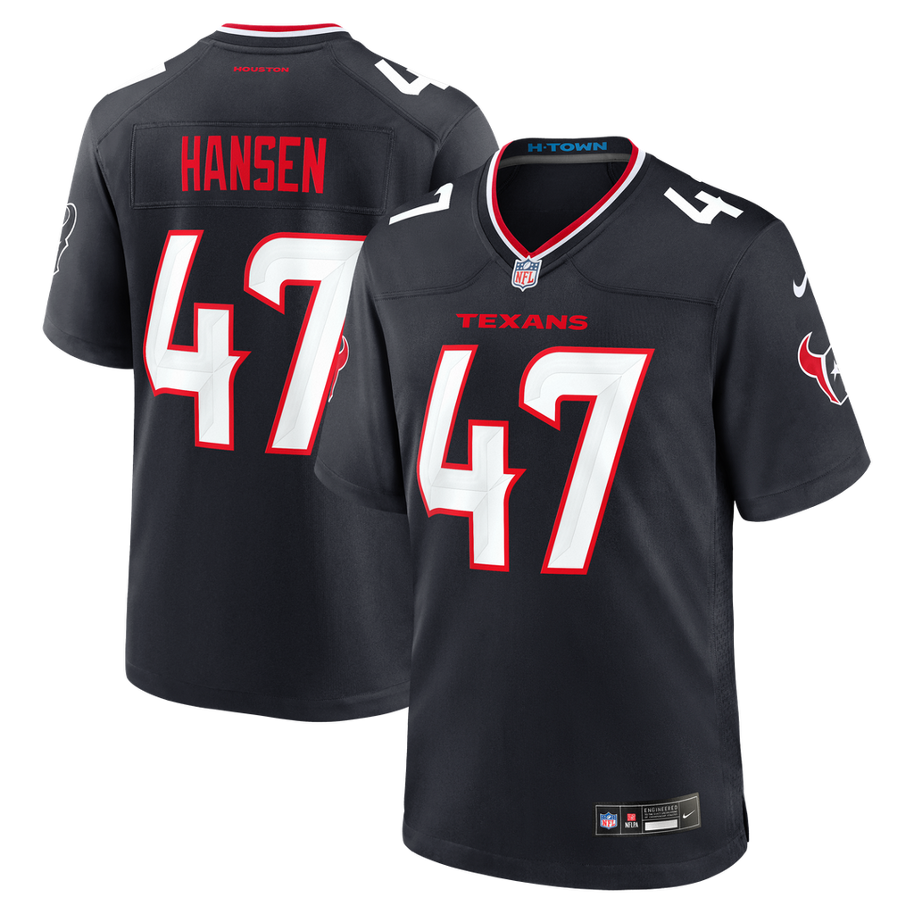 Men's Houston Texans Louis Hansen Nike Navy Team Game Jersey product image 1