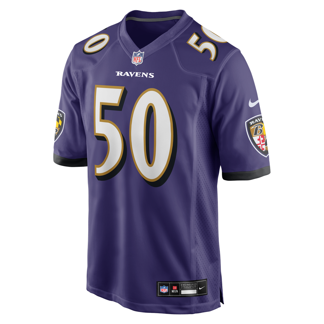 Men's Baltimore Ravens Adisa Isaac Nike Purple Team Game product image 2