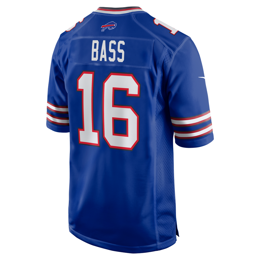 Men's Buffalo Bills Tyler Bass Nike Royal Team Game Jersey product image 3