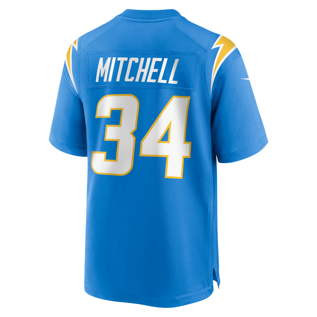 Men's Los Angeles Chargers Keaton Mitchell Nike Powder Blue product image 3