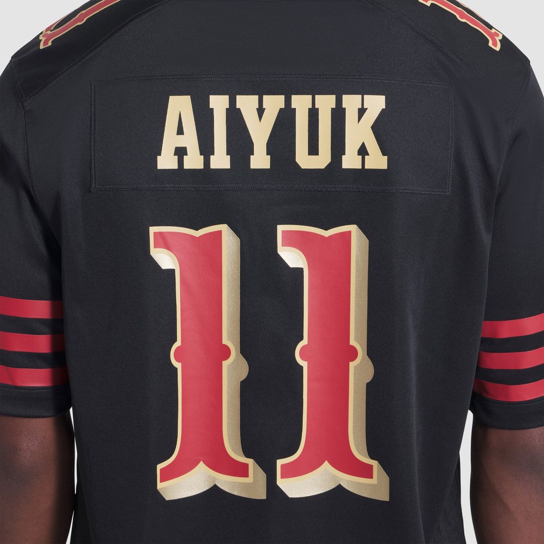 Men's San Francisco 49ers Brandon Aiyuk Nike Black product image 7