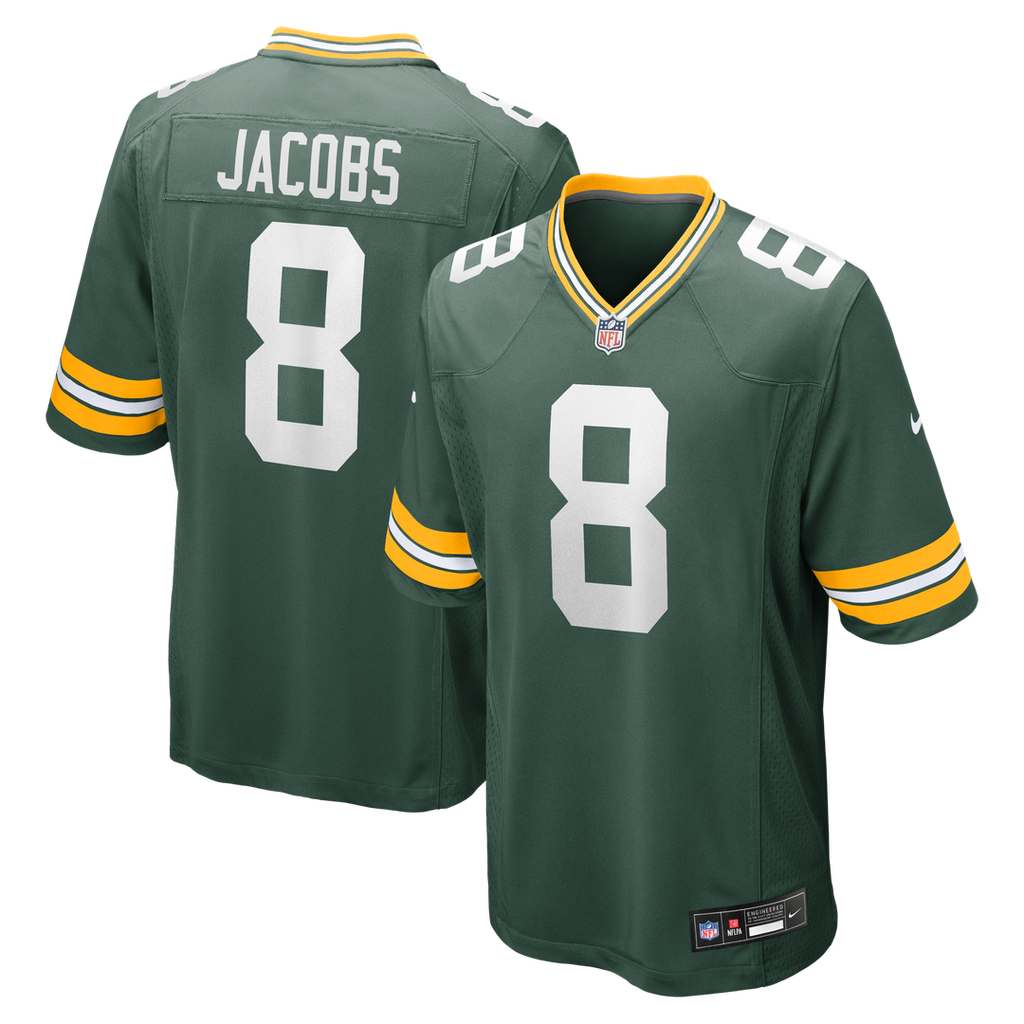 Men's Green Bay Packers Josh Jacobs Nike Team Game Jersey product image 1