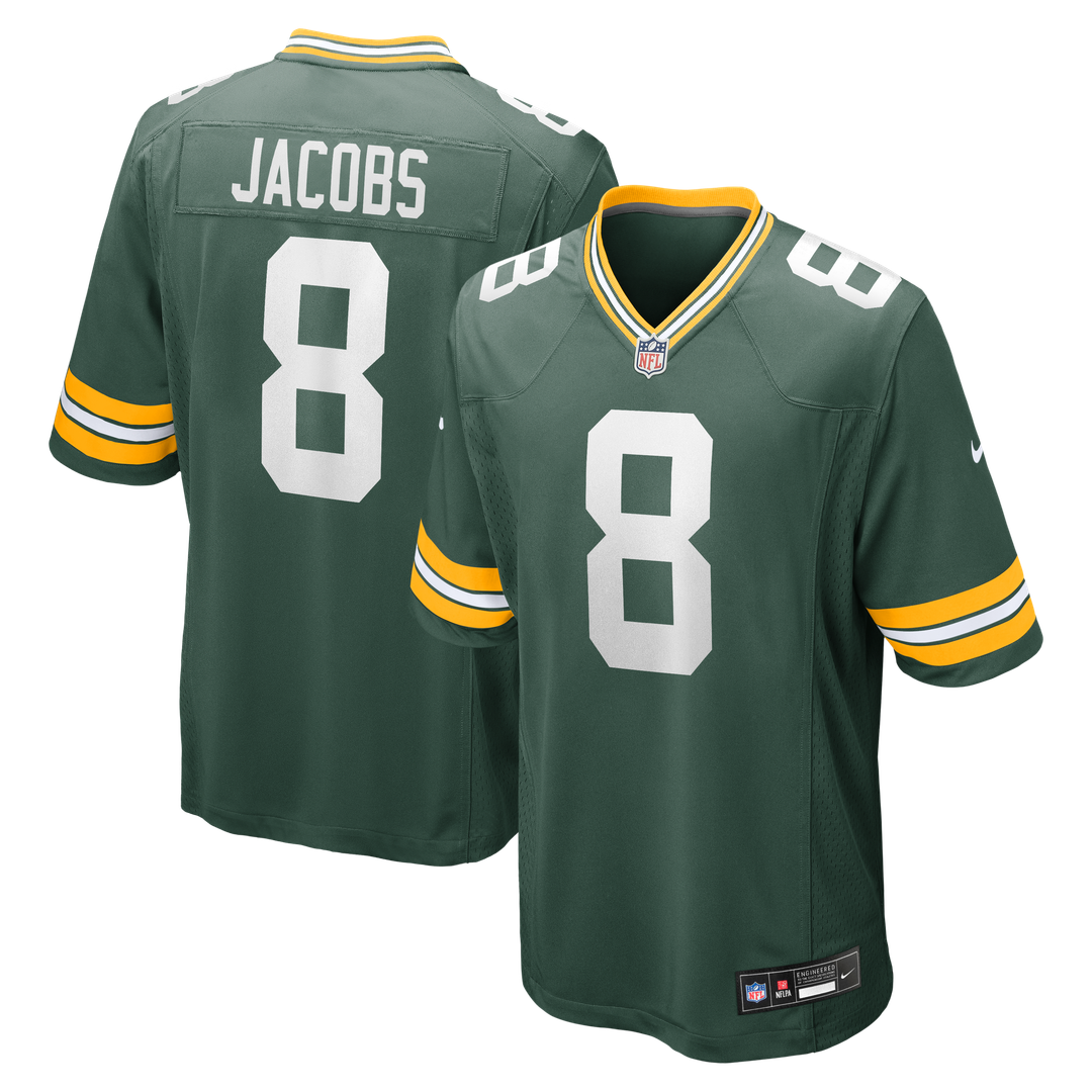 Men's Green Bay Packers Josh Jacobs Nike Team Game Jersey product image 1
