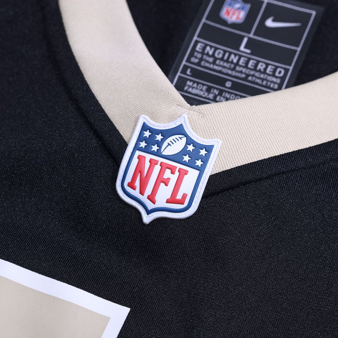 Men's New Orleans Saints Pete Werner Nike Black Game Jersey product image 4