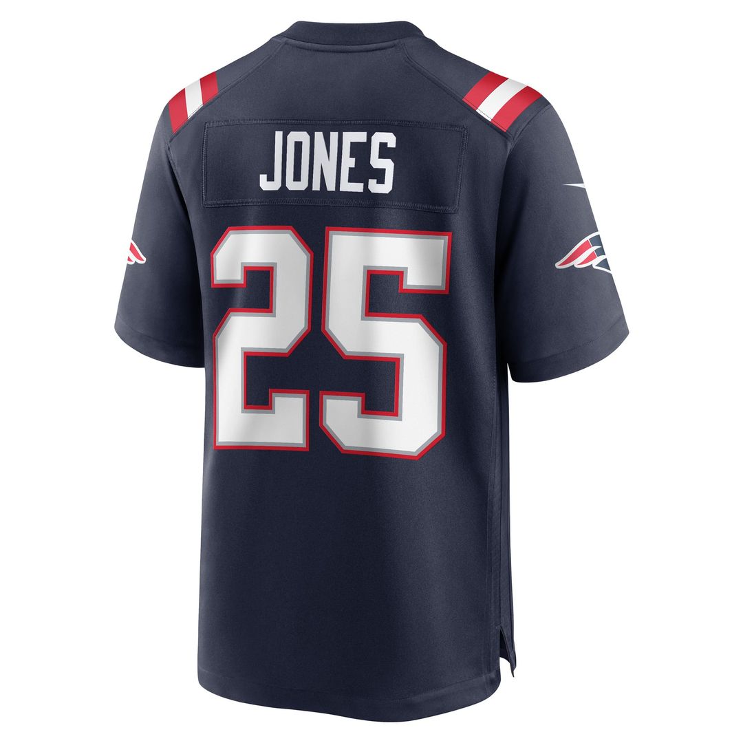 Men's New England Patriots Marcus Jones Nike Navy Game product image 3