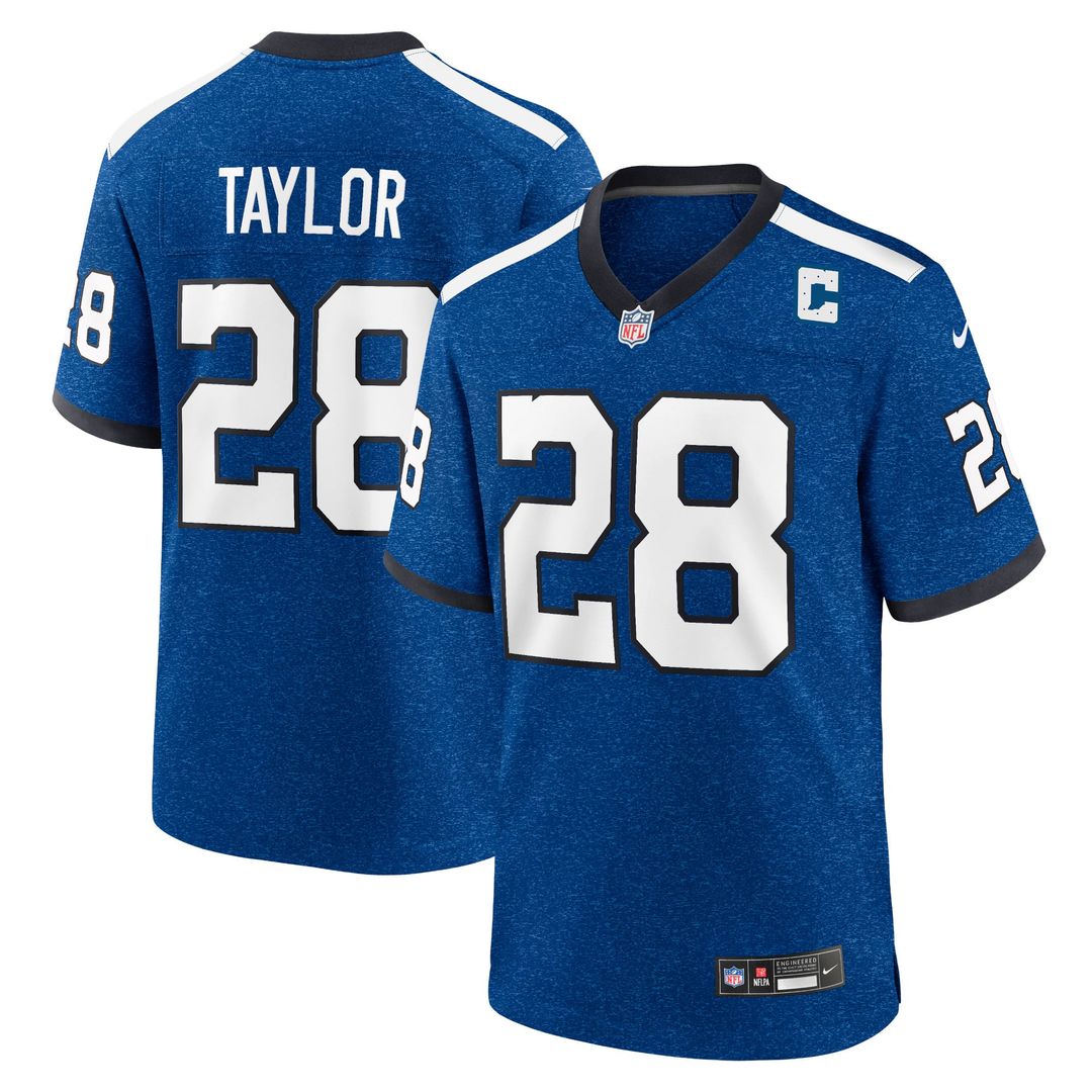Men's Indianapolis Colts Jonathan Taylor Nike Royal Indiana product image 1
