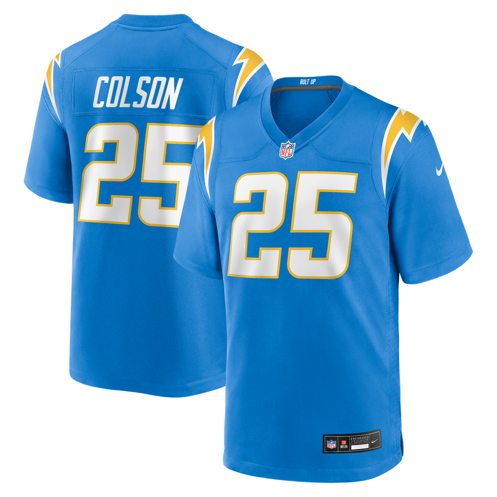 Men's Los Angeles Chargers Junior Colson Nike Powder Blue product image 1