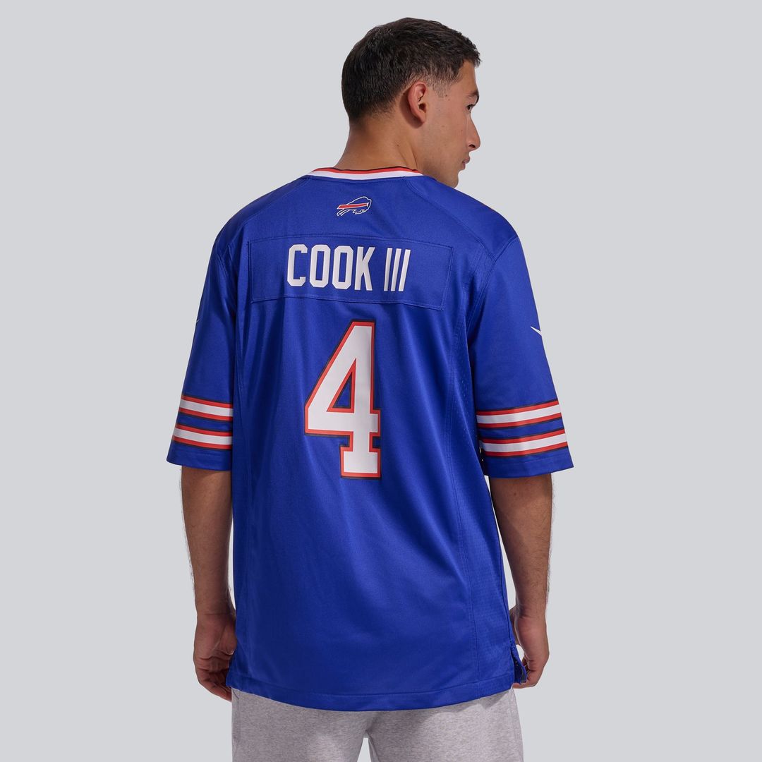 Men's Buffalo Bills James Cook III Nike Royal Team Game product image 16