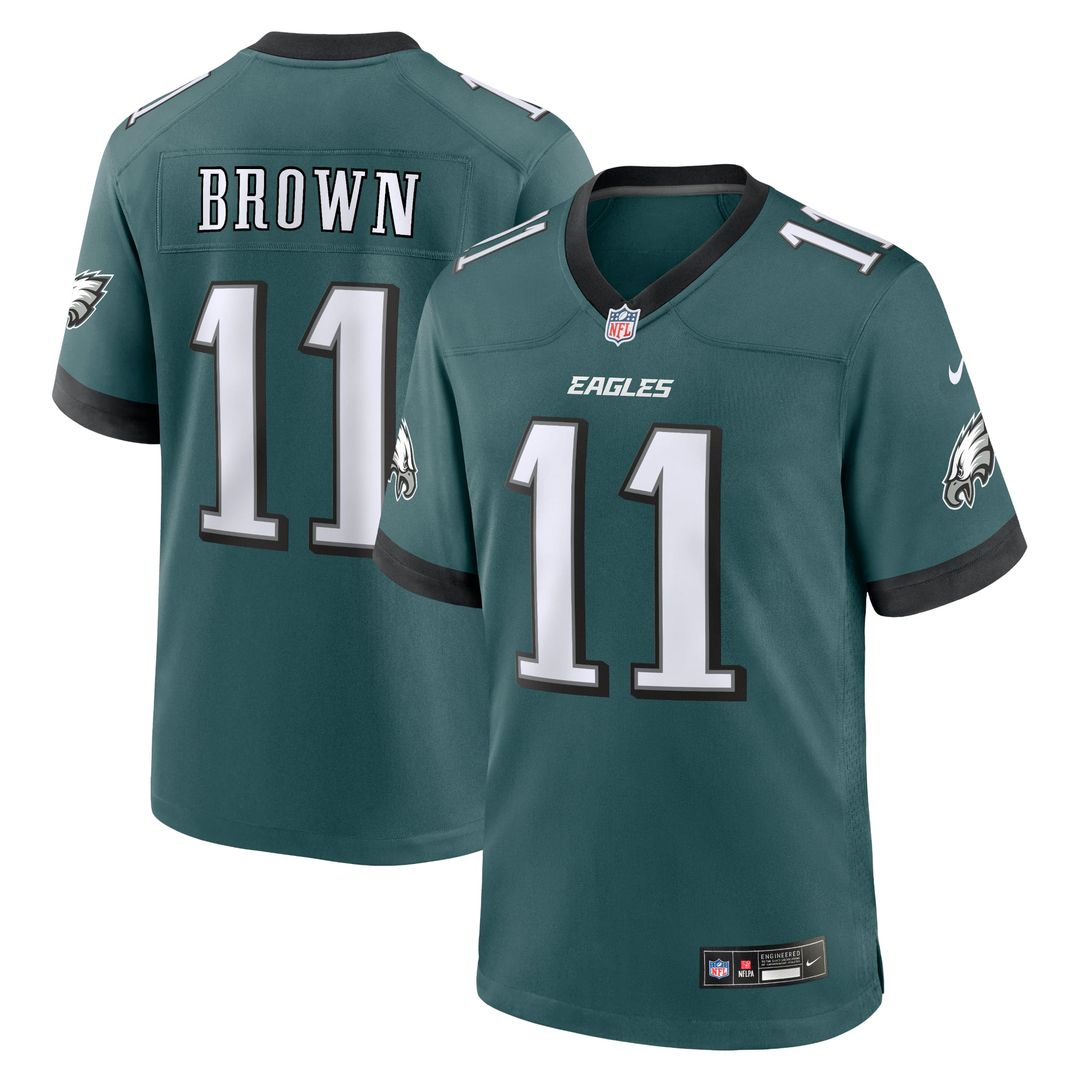 Men's Philadelphia Eagles A.J. Brown Nike Kelly Green product image 26