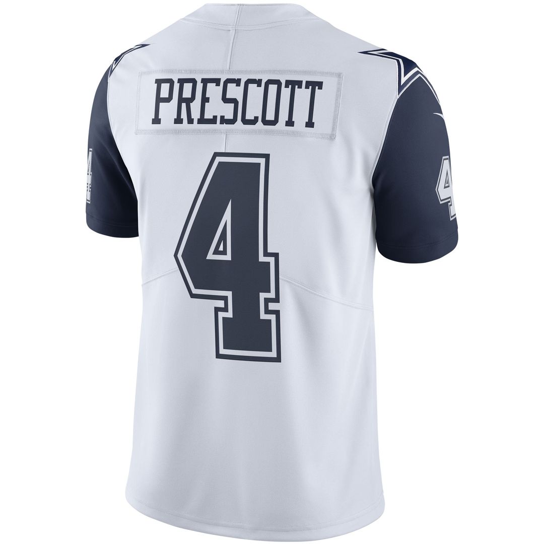 Men's Dallas Cowboys Dak Prescott Nike Navy Vapor Limited product image 8