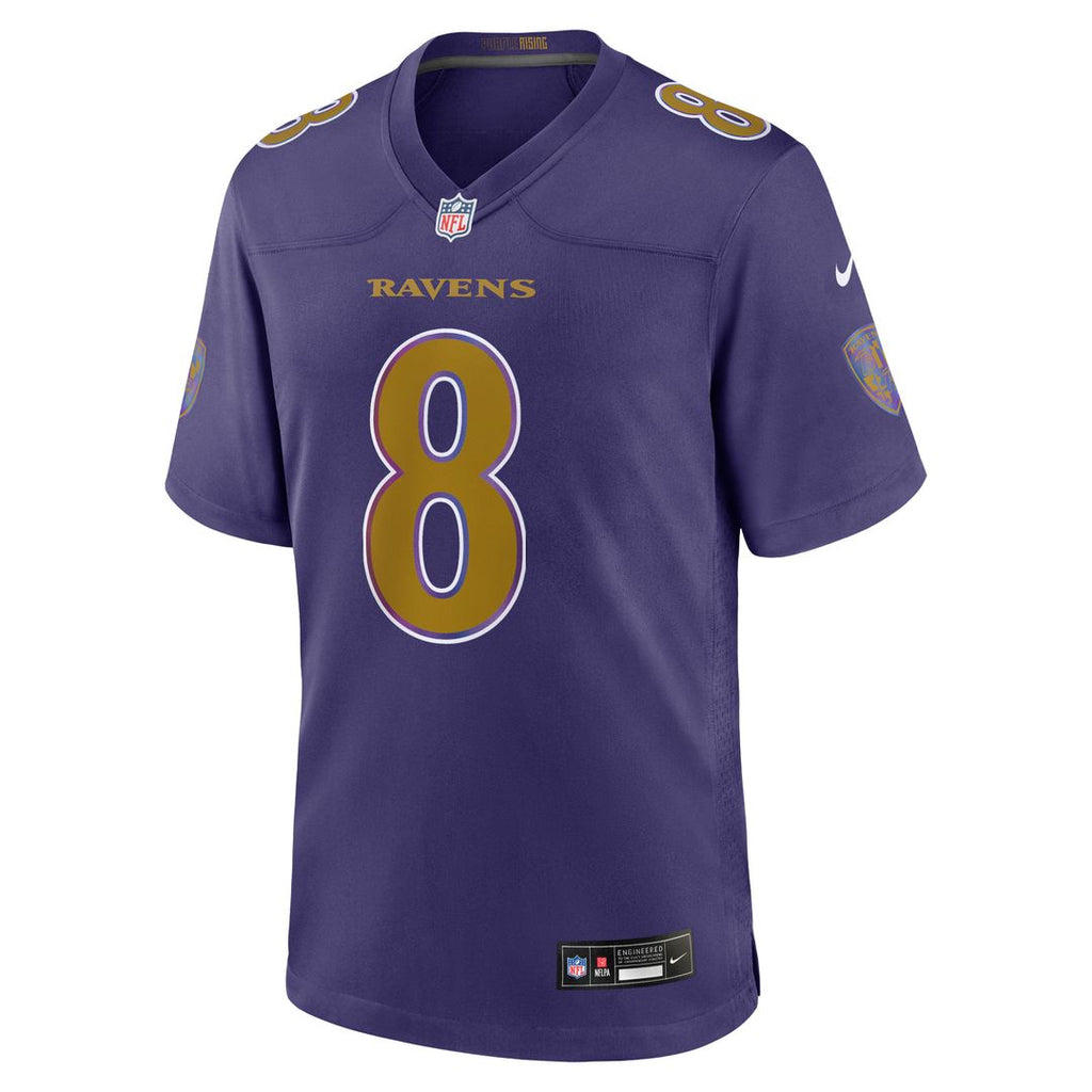 Men's Baltimore Ravens Lamar Jackson Nike Purple Alternate product image 2