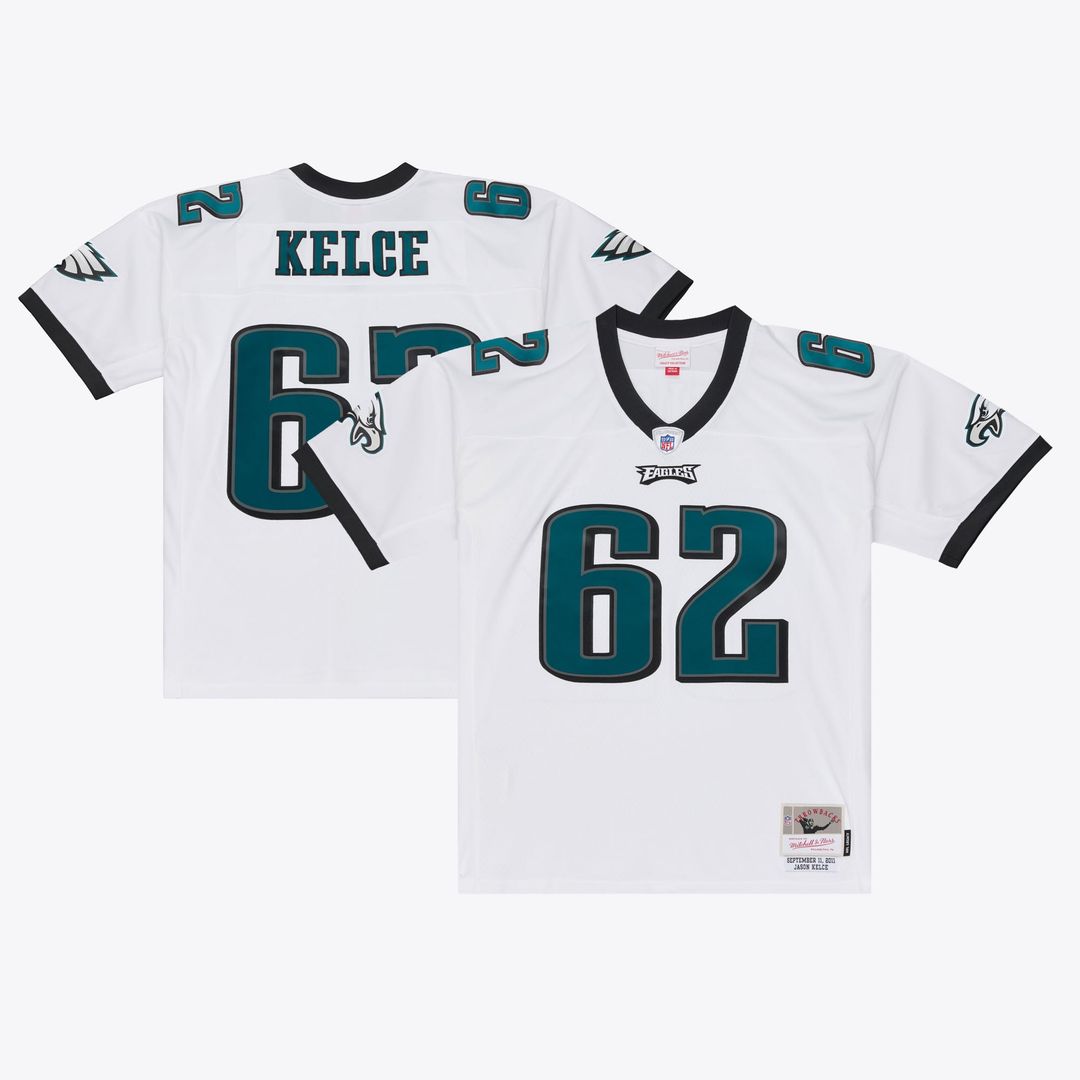 Men's Philadelphia Eagles Jason Kelce Mitchell & Ness White product image 1