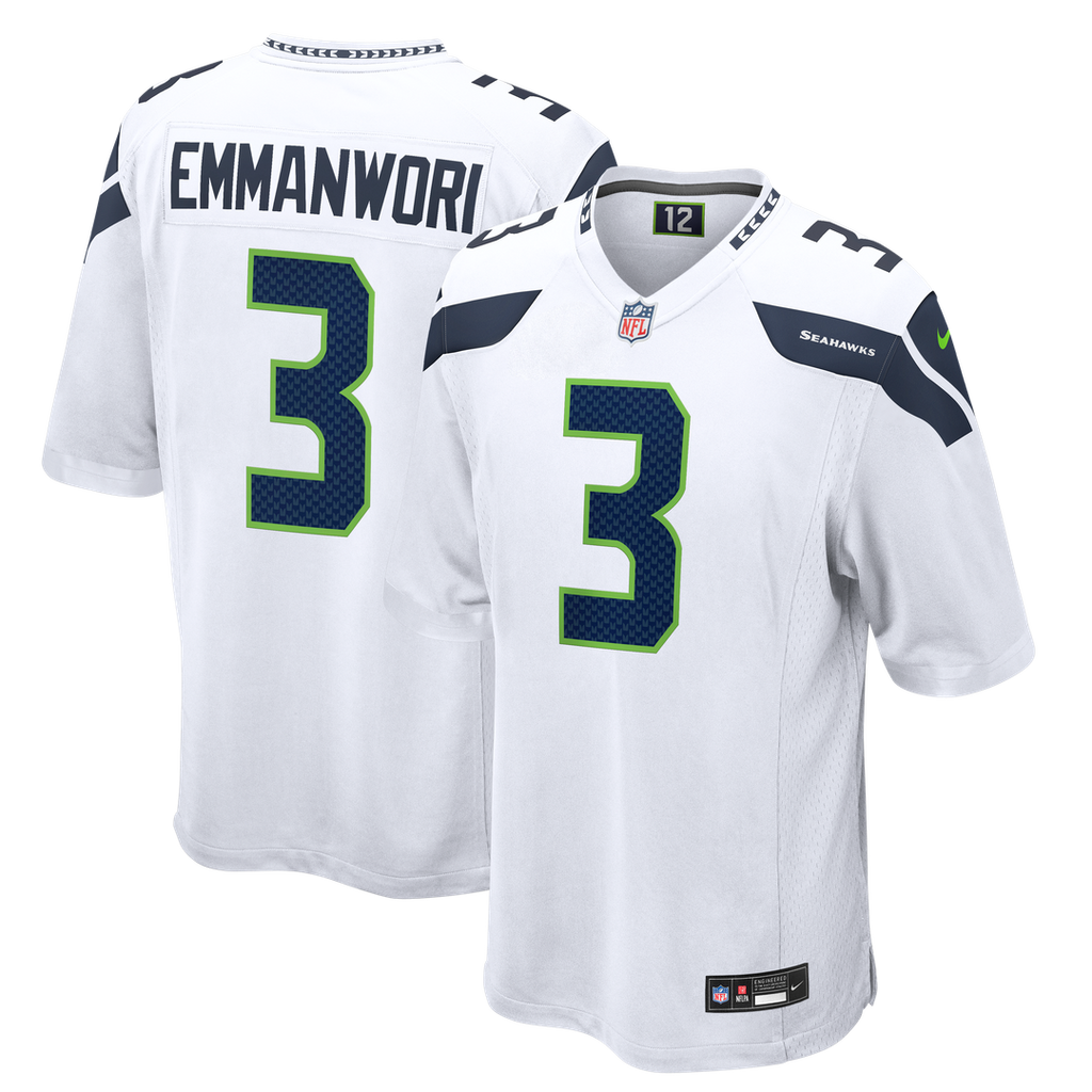 Men's Seattle Seahawks Nick Emmanwori Nike White Game Jersey product image 1