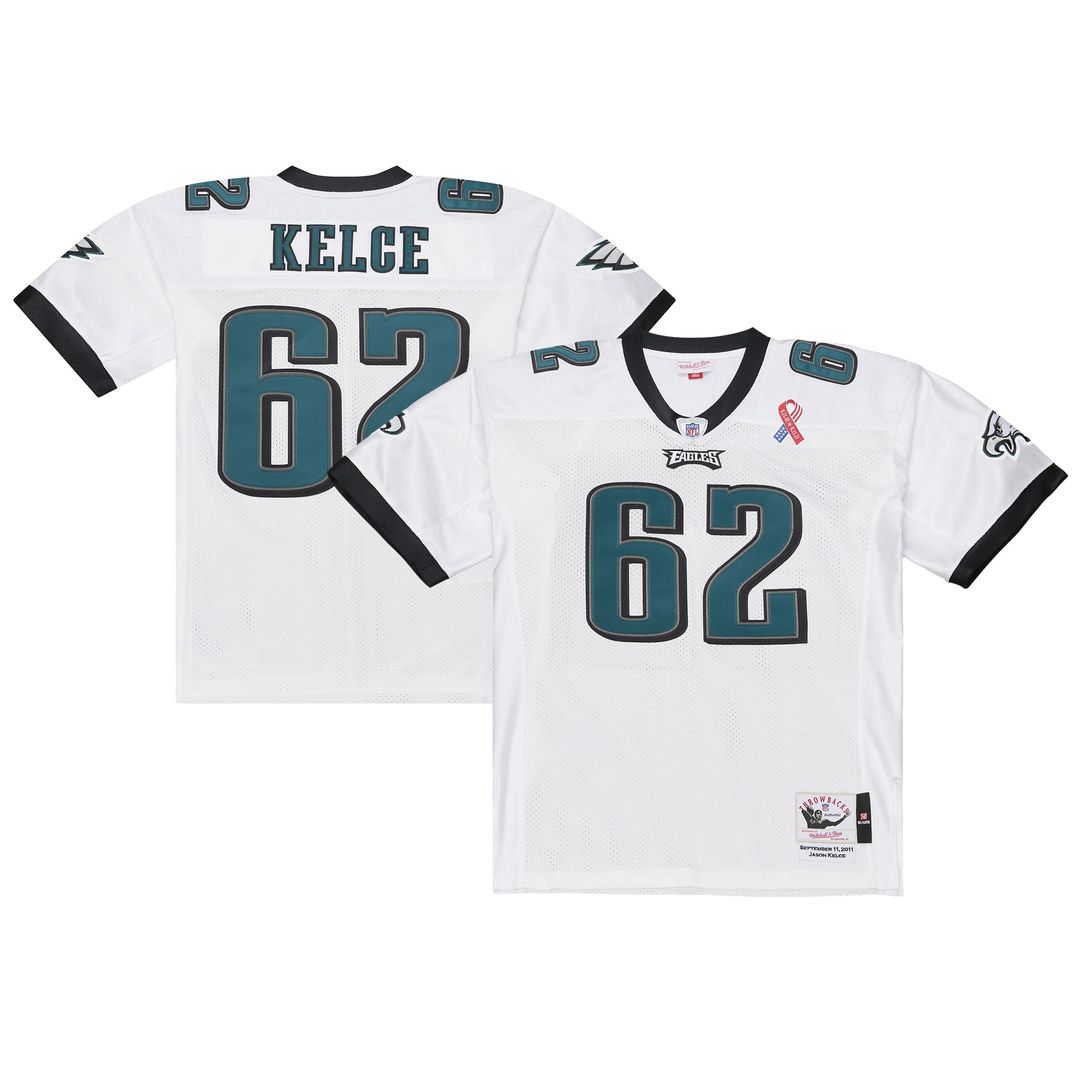 Men's Philadelphia Eagles Jason Kelce Mitchell & Ness White product image 1