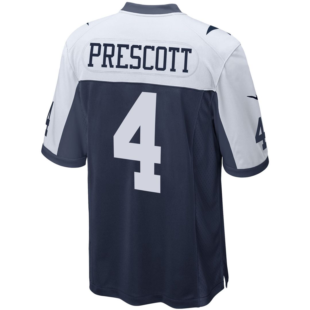 Men's Dallas Cowboys Dak Prescott Nike Navy Alternate Game product image 9
