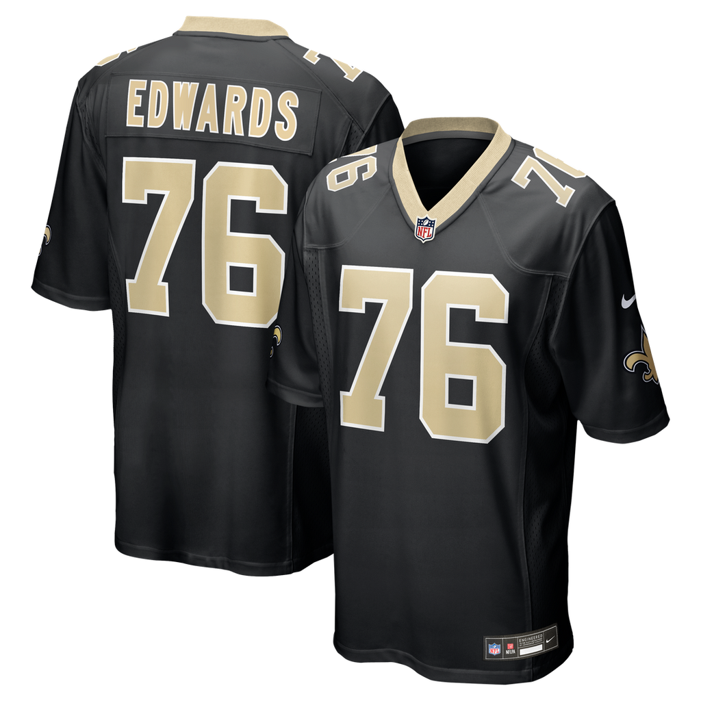 Men's New Orleans Saints David Edwards Nike Black Team Game product image 1