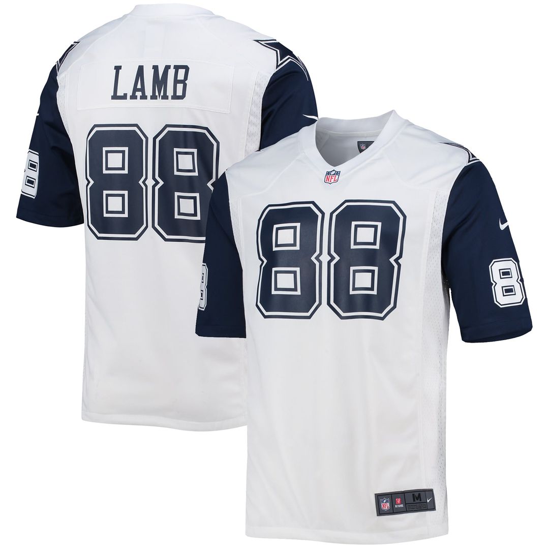 Men's Dallas Cowboys CeeDee Lamb Nike White Alternate Game product image 1