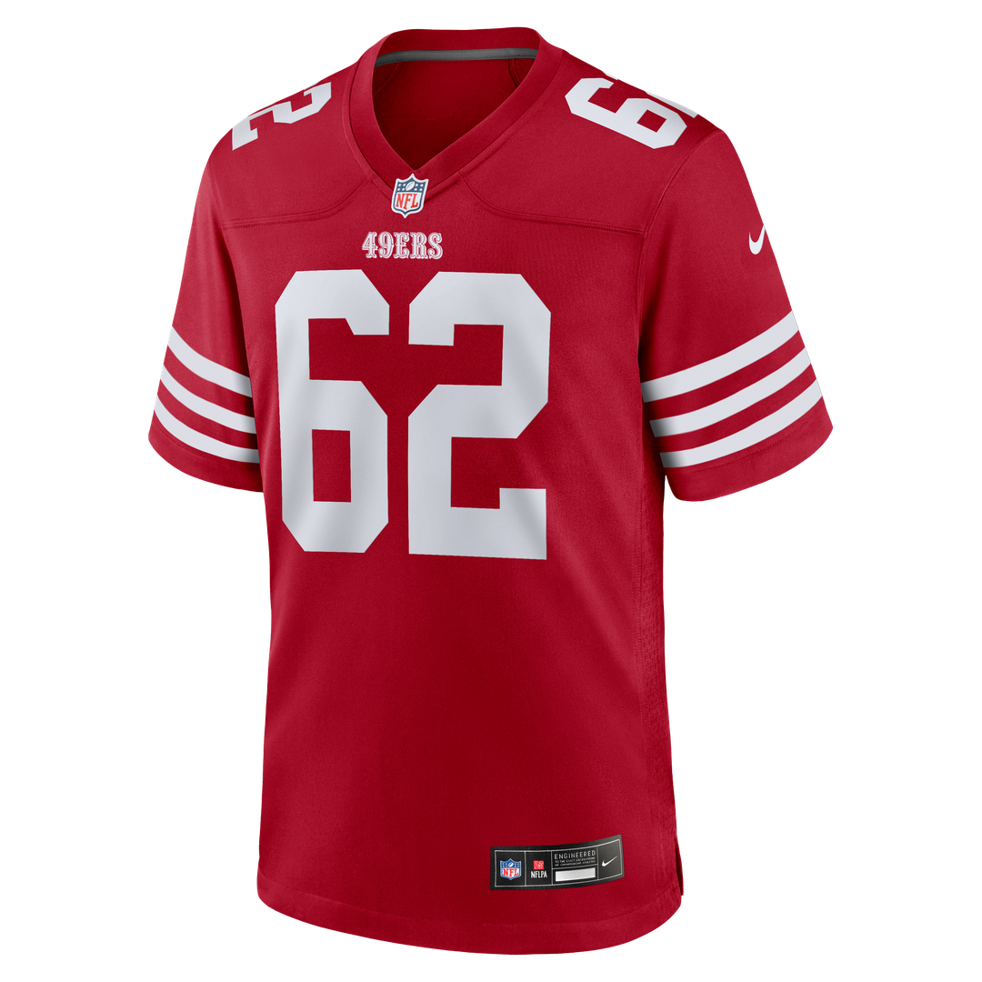 Men's San Francisco 49ers Austen Pleasants Nike Scarlet product image 2