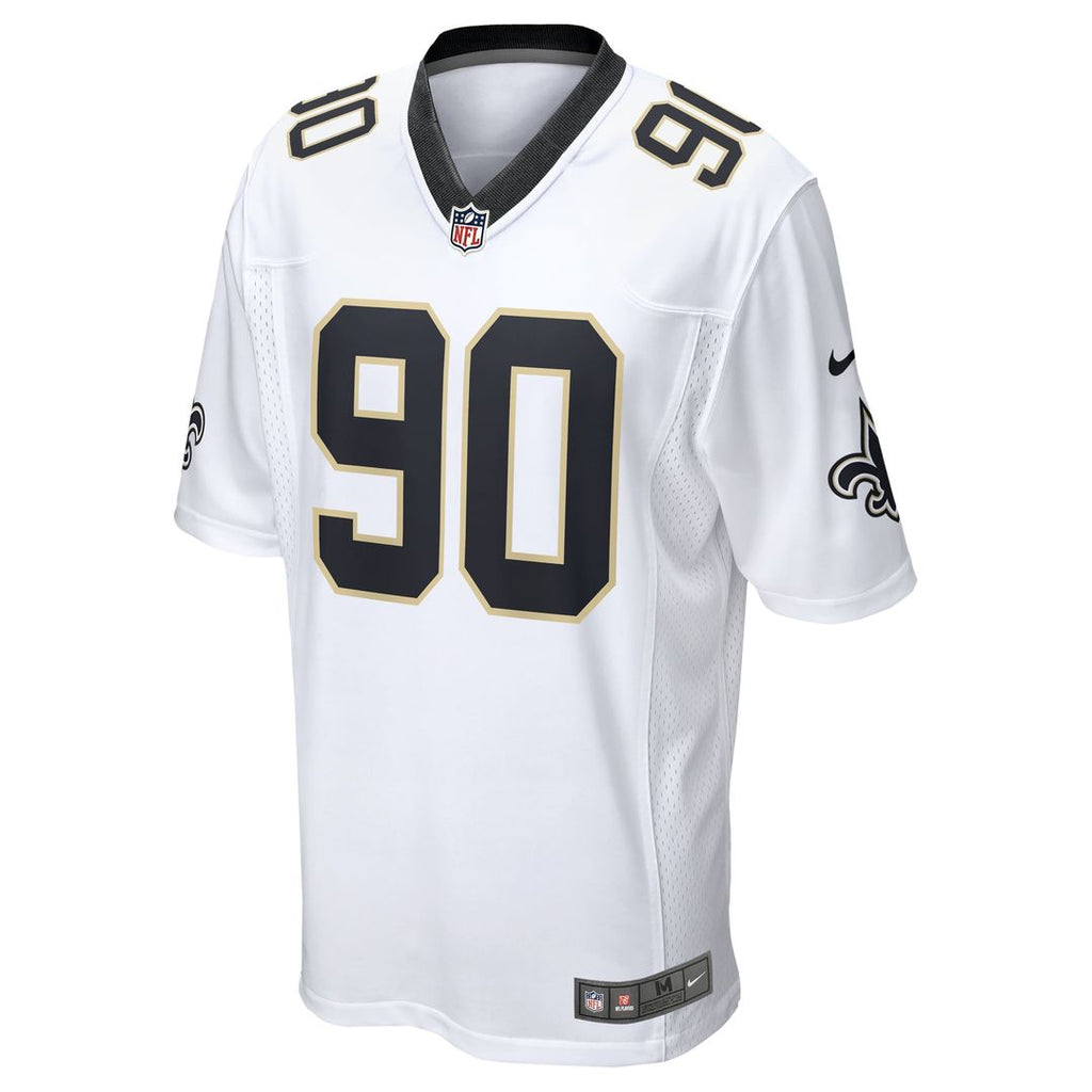 Men's New Orleans Saints Bryan Bresee Nike White Game Jersey product image 2