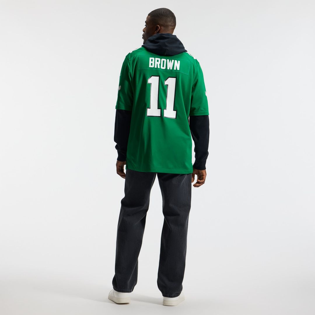 Men's Philadelphia Eagles A.J. Brown Nike Kelly Green product image 17