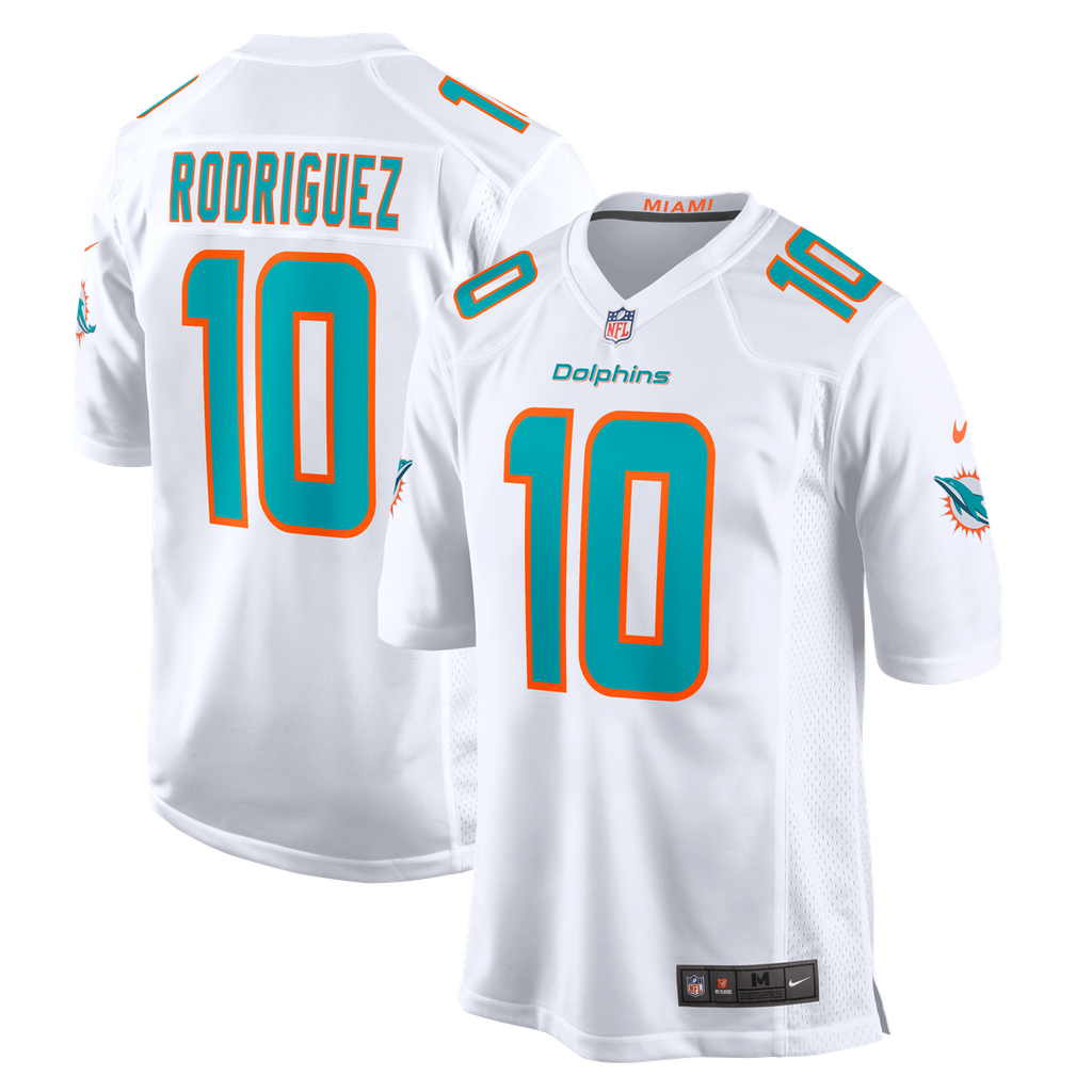 Men's Miami Dolphins Jacob Rodriguez Nike White Game Jersey product image 1