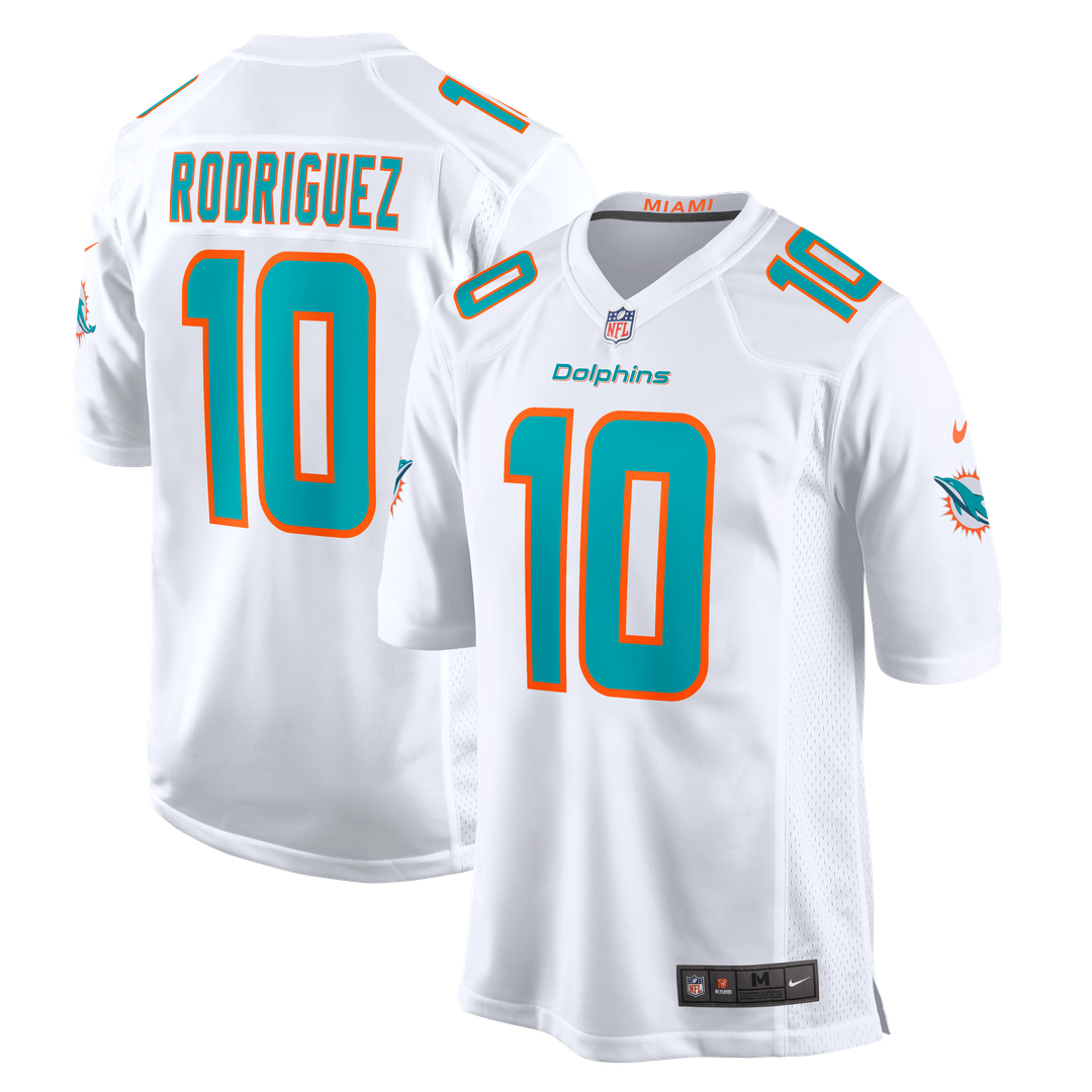 Men's Miami Dolphins Jacob Rodriguez Nike White Game Jersey product image 1