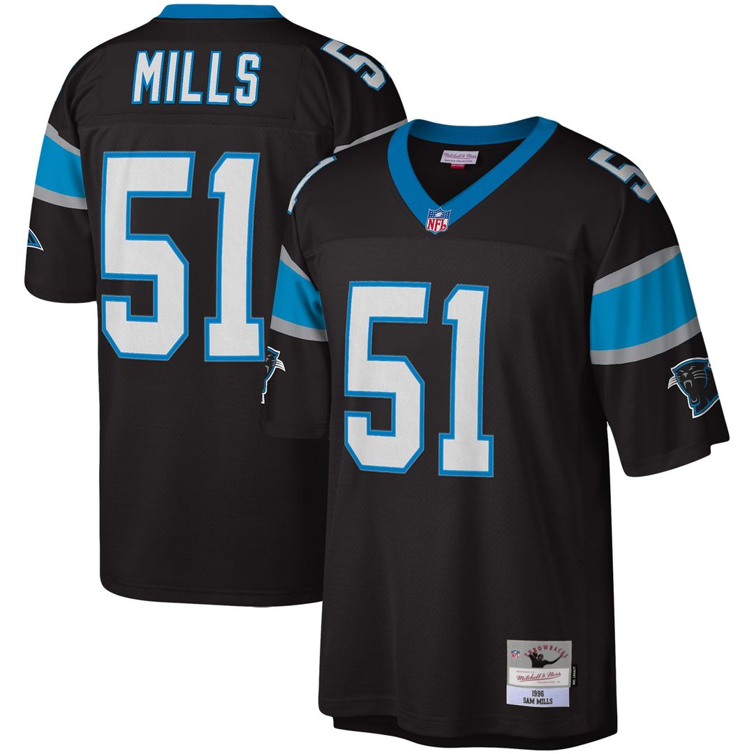 Men's Carolina Panthers Sam Mills Mitchell & Ness Black product image 1