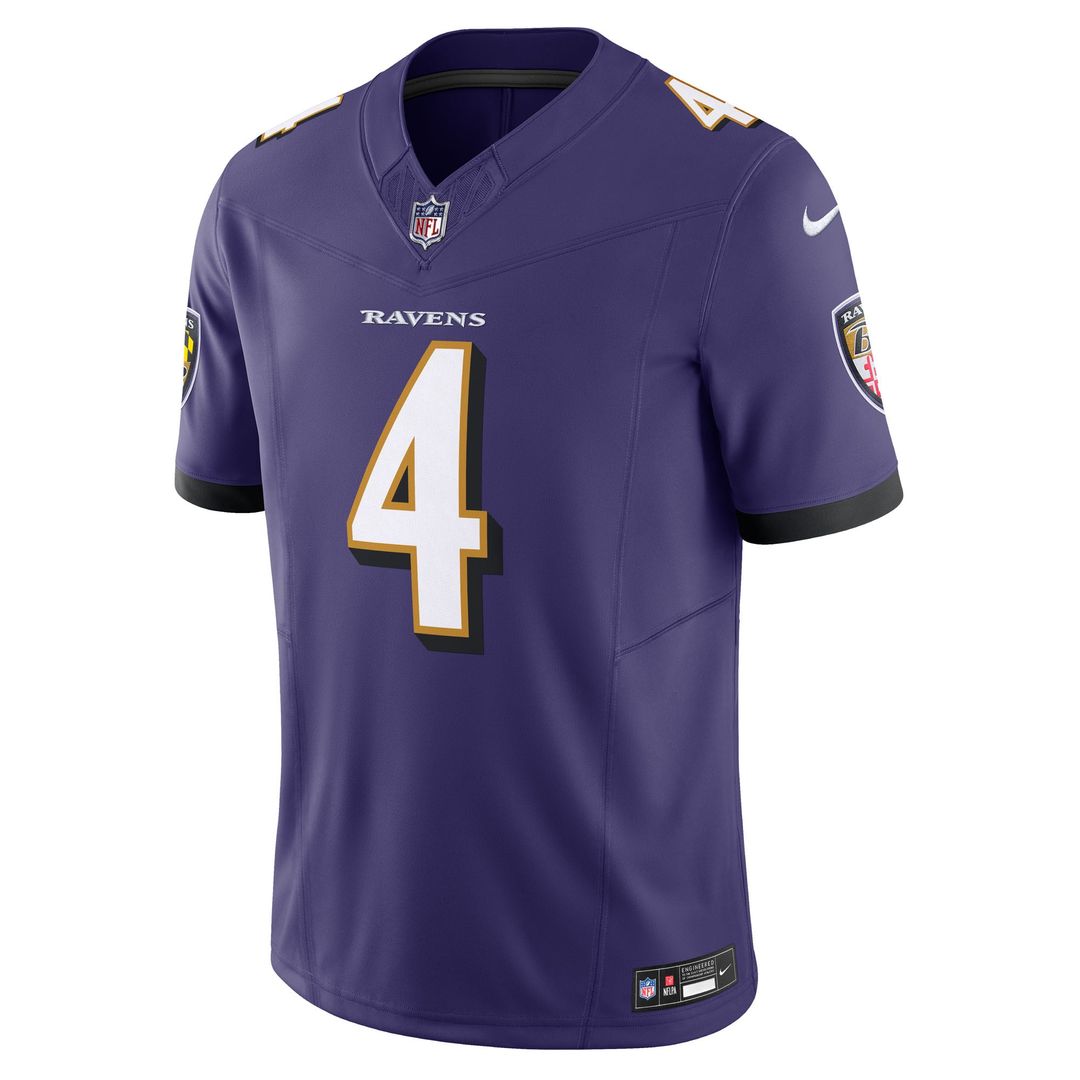 Men's Baltimore Ravens Zay Flowers Nike Purple Vapor product image 2