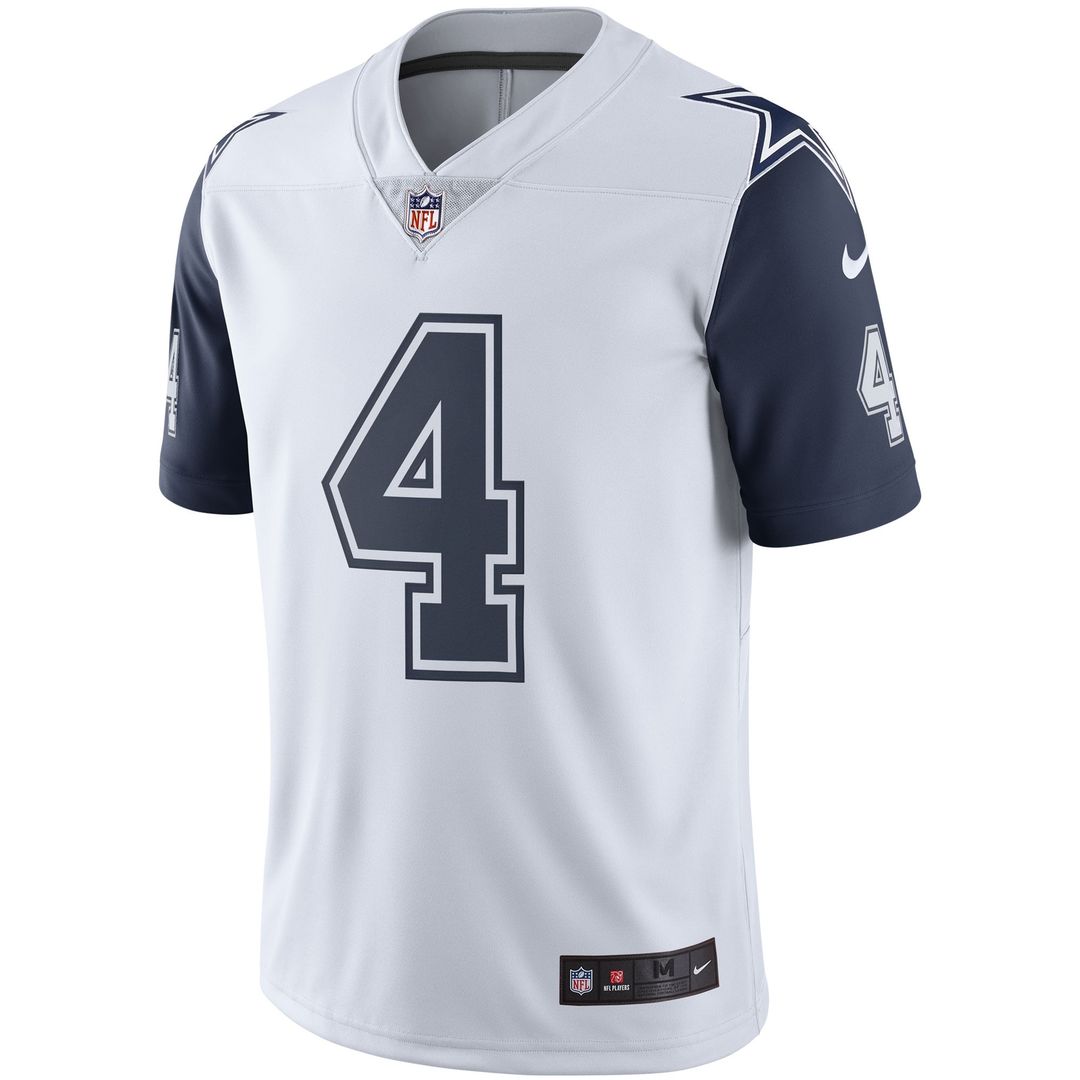 Men's Dallas Cowboys Dak Prescott Nike Navy Vapor Limited product image 7