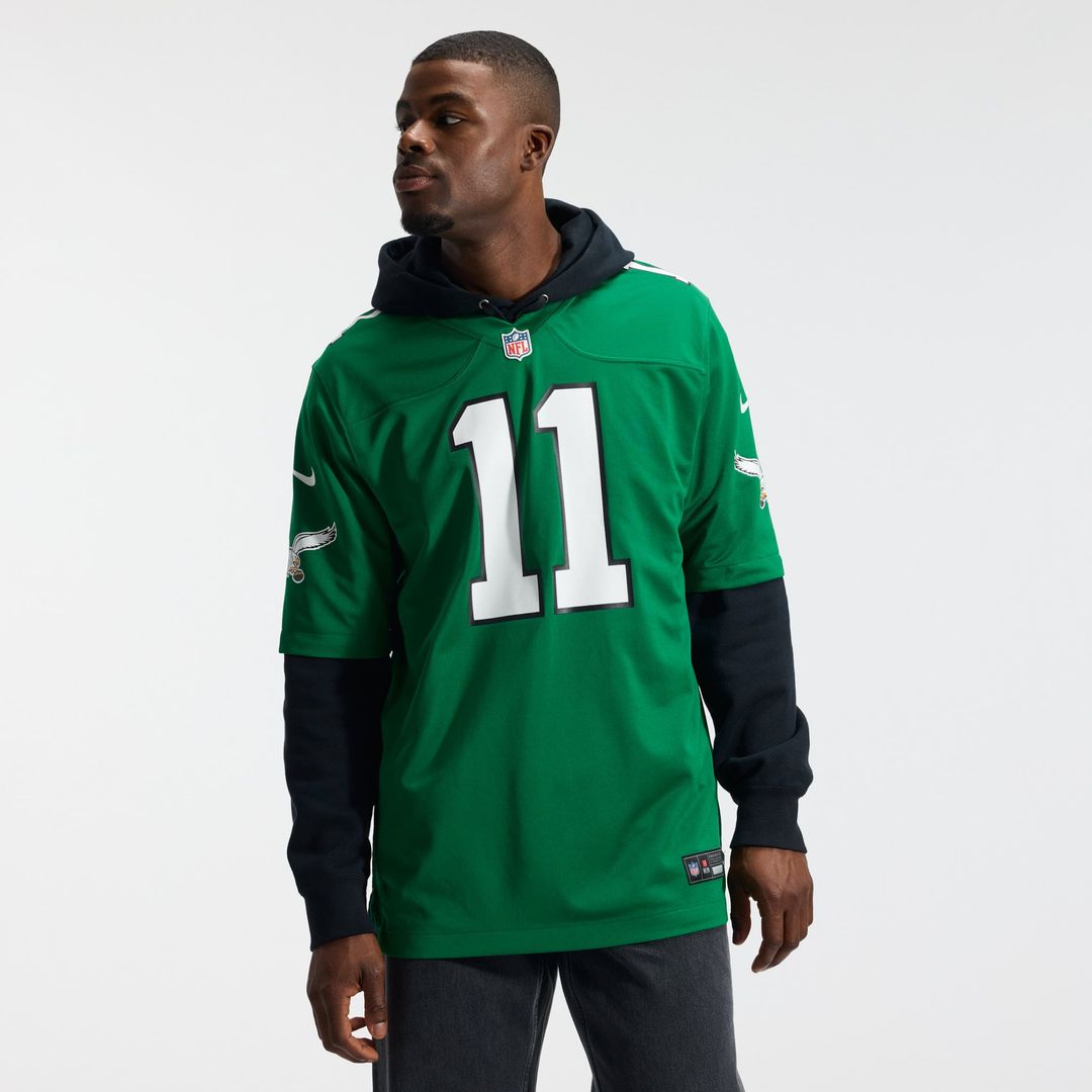 Men's Philadelphia Eagles A.J. Brown Nike Kelly Green product image 14