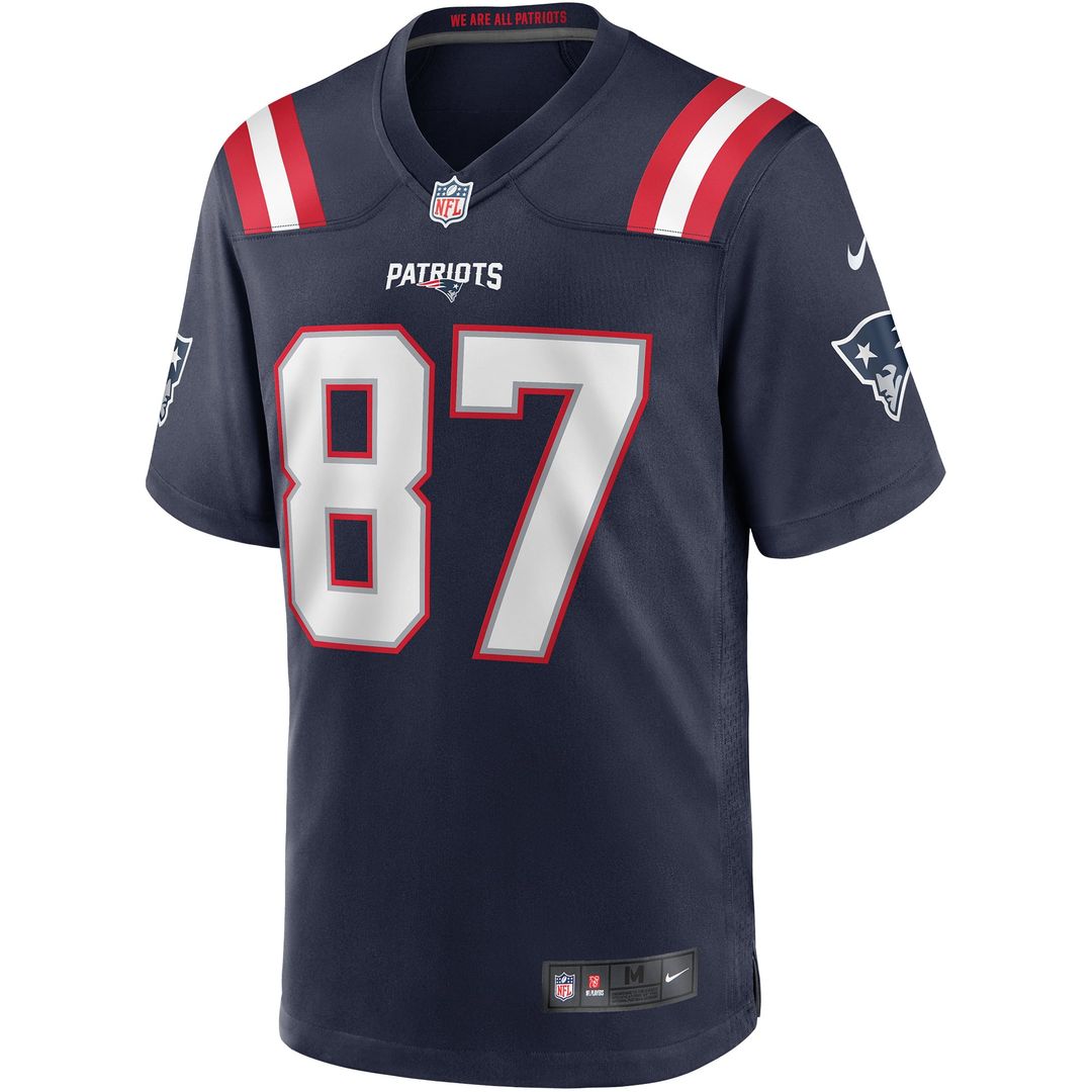 Men's New England Patriots Ben Coates Nike Navy Game product image 2