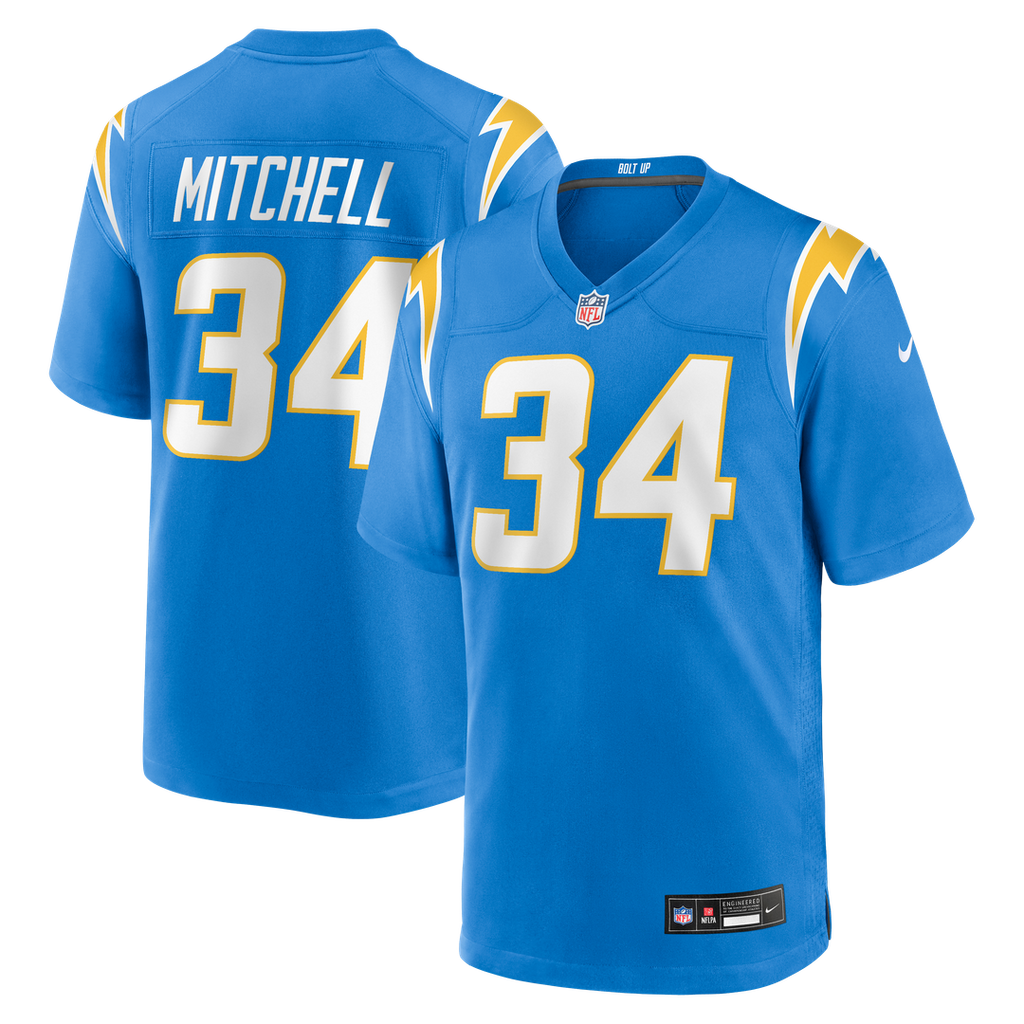 Men's Los Angeles Chargers Keaton Mitchell Nike Powder Blue product image 1
