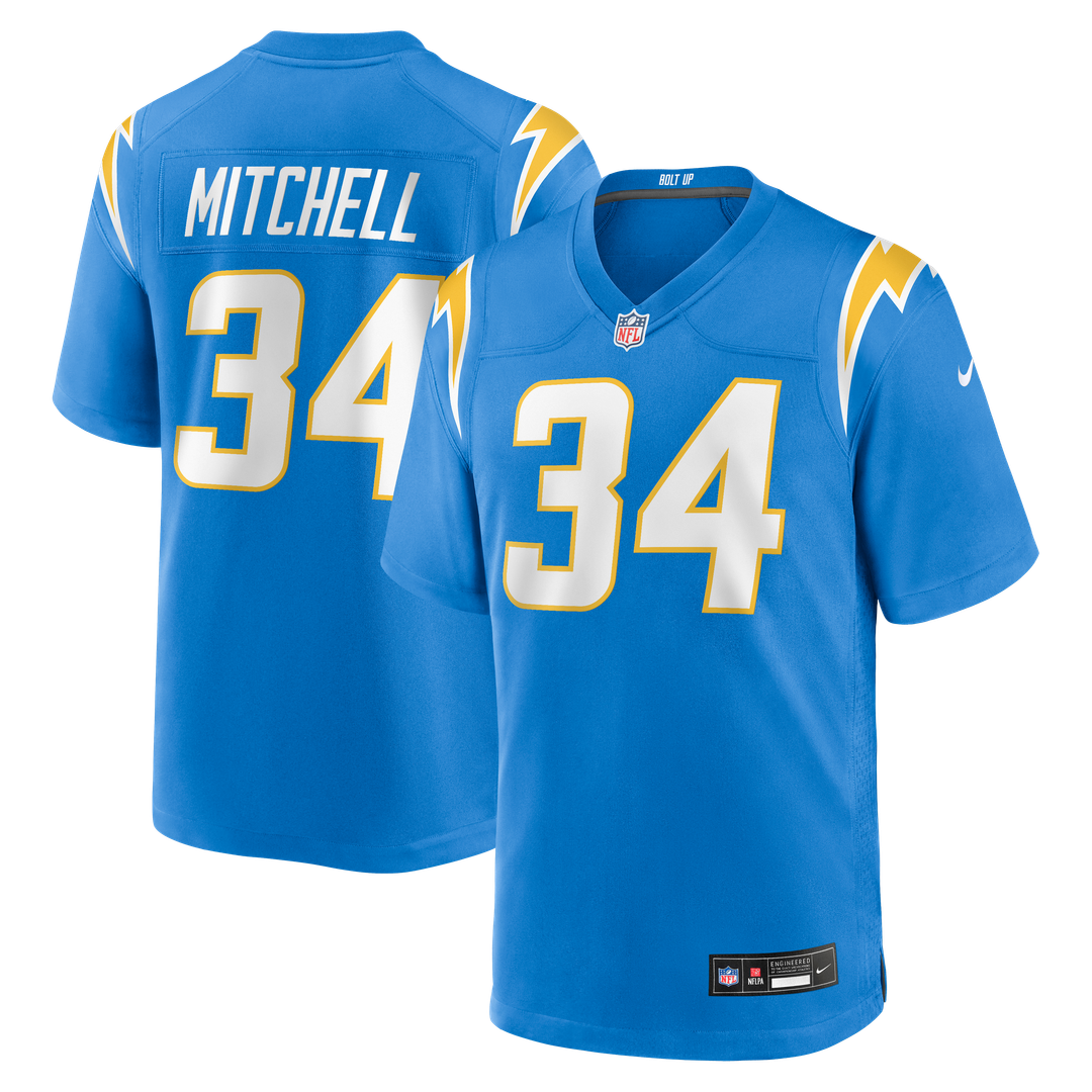 Men's Los Angeles Chargers Keaton Mitchell Nike Powder Blue product image 1