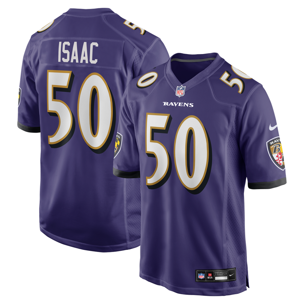 Men's Baltimore Ravens Adisa Isaac Nike Purple Team Game product image 1