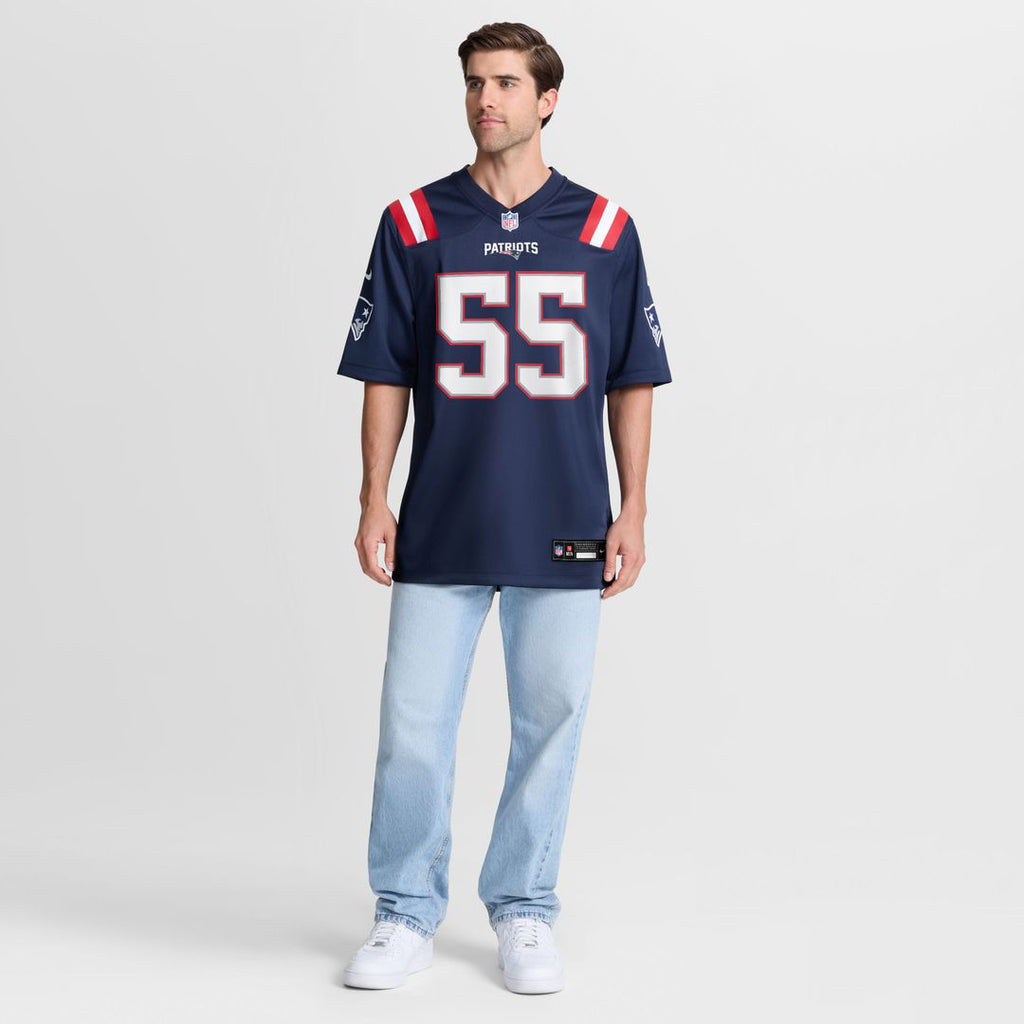 Men's New England Patriots Jared Wilson Nike Navy Team Game product image 2