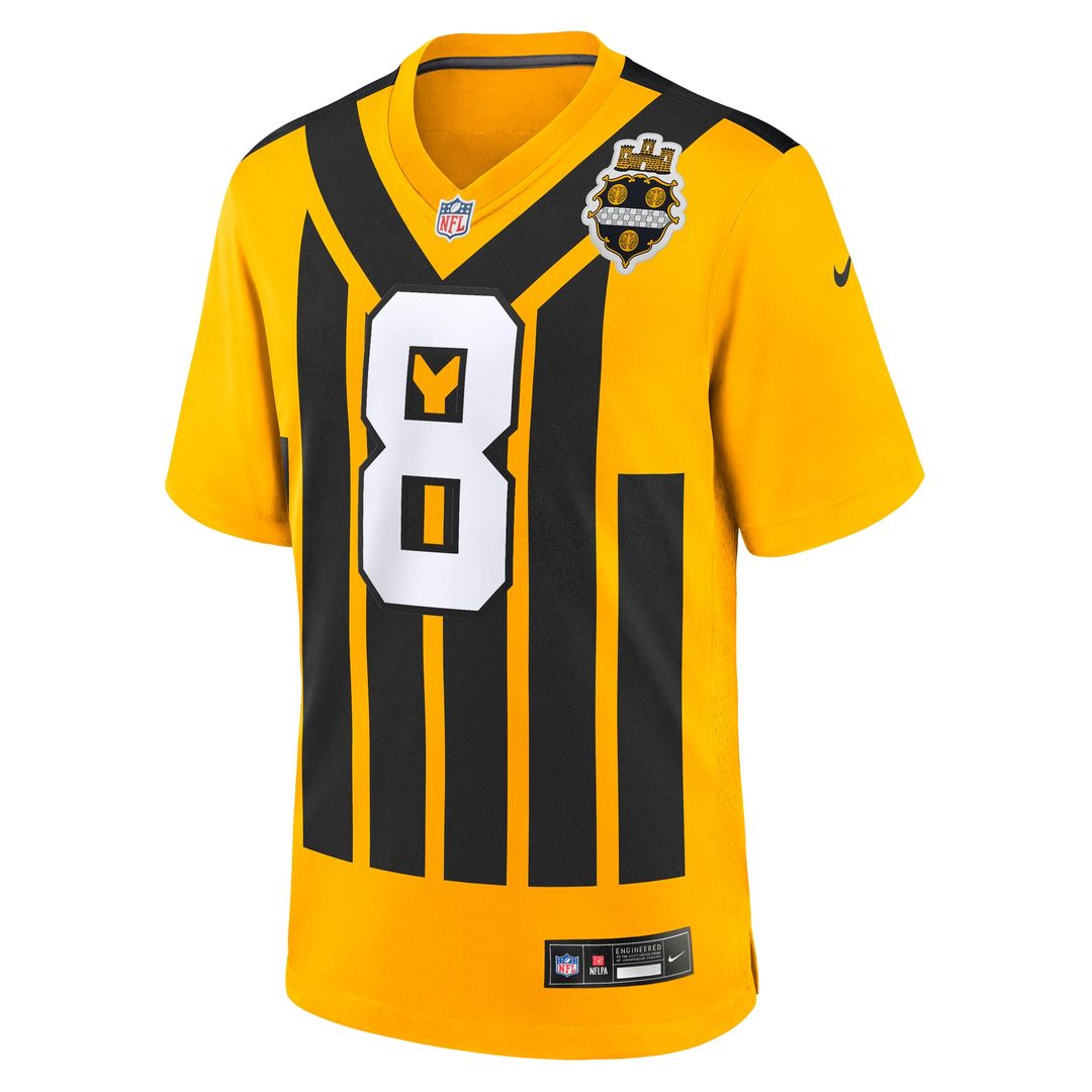 Men's Pittsburgh Steelers Aaron Rodgers Nike Gold Alternate product image 5
