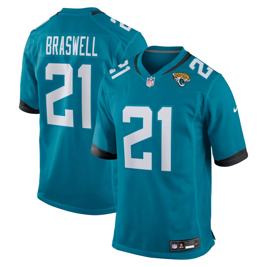 Men's Jacksonville Jaguars Christian Braswell Nike Teal product image 1
