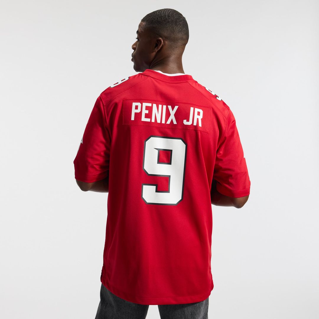 Men's Atlanta Falcons Michael Penix Jr. Nike Red Game Jersey product image 3