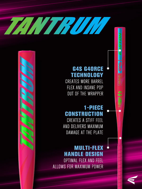 2026 Easton Tantrum 1-Piece Balanced USSSA Slowpitch Softball Bat - ESU6TNT1B product image 6, provided for visual reference