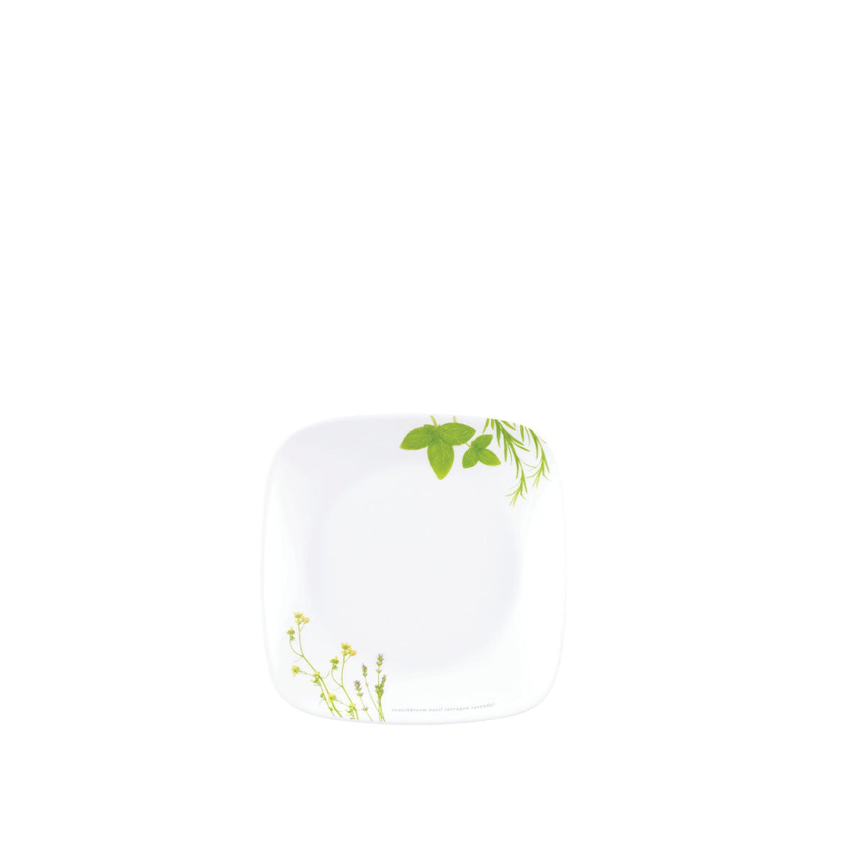 Corelle Square Round Bread & Butter Plate - European Herbs (2206-EH)