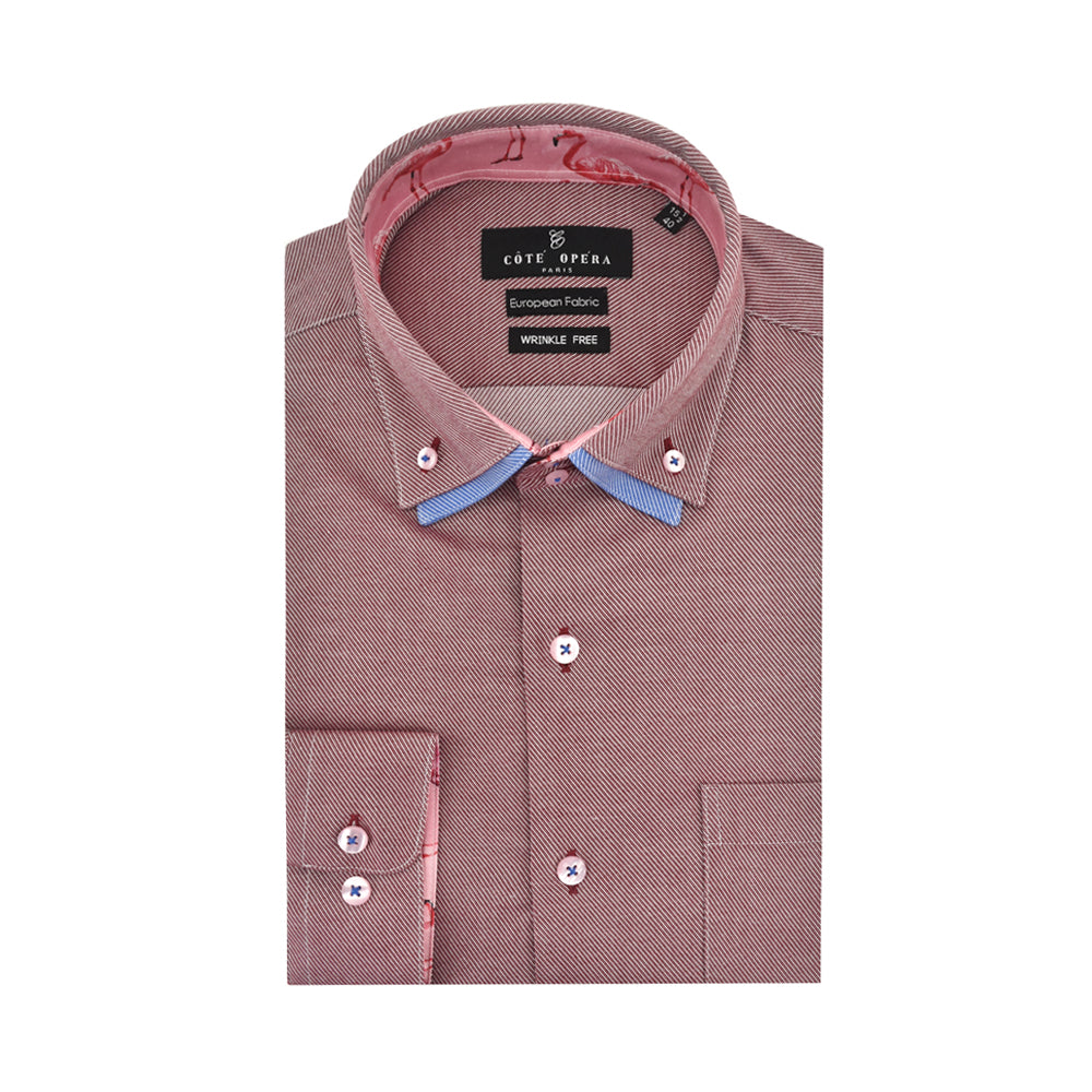 Cote Opera Long-Sleeved Shirt - Red