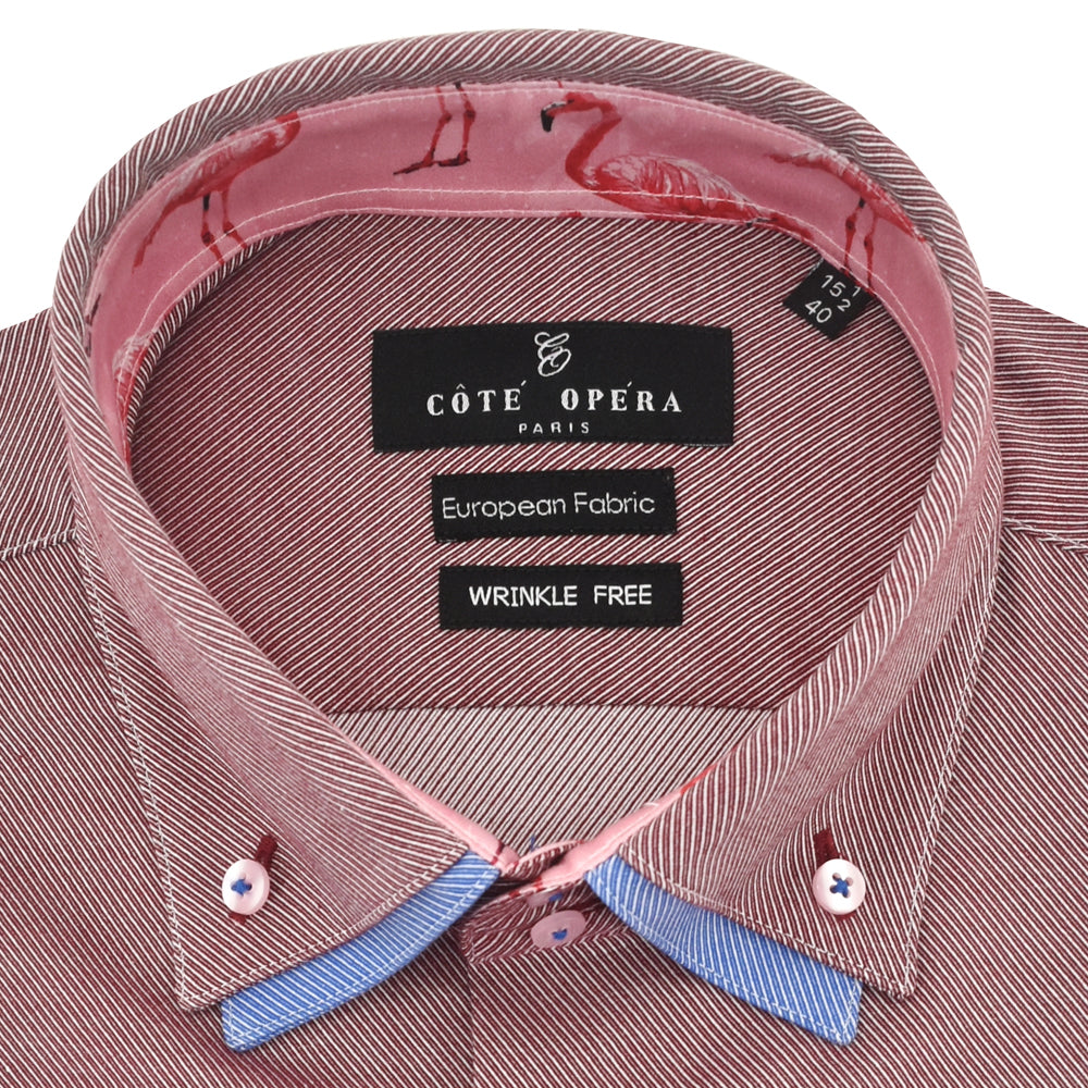 Cote Opera Long-Sleeved Shirt - Red