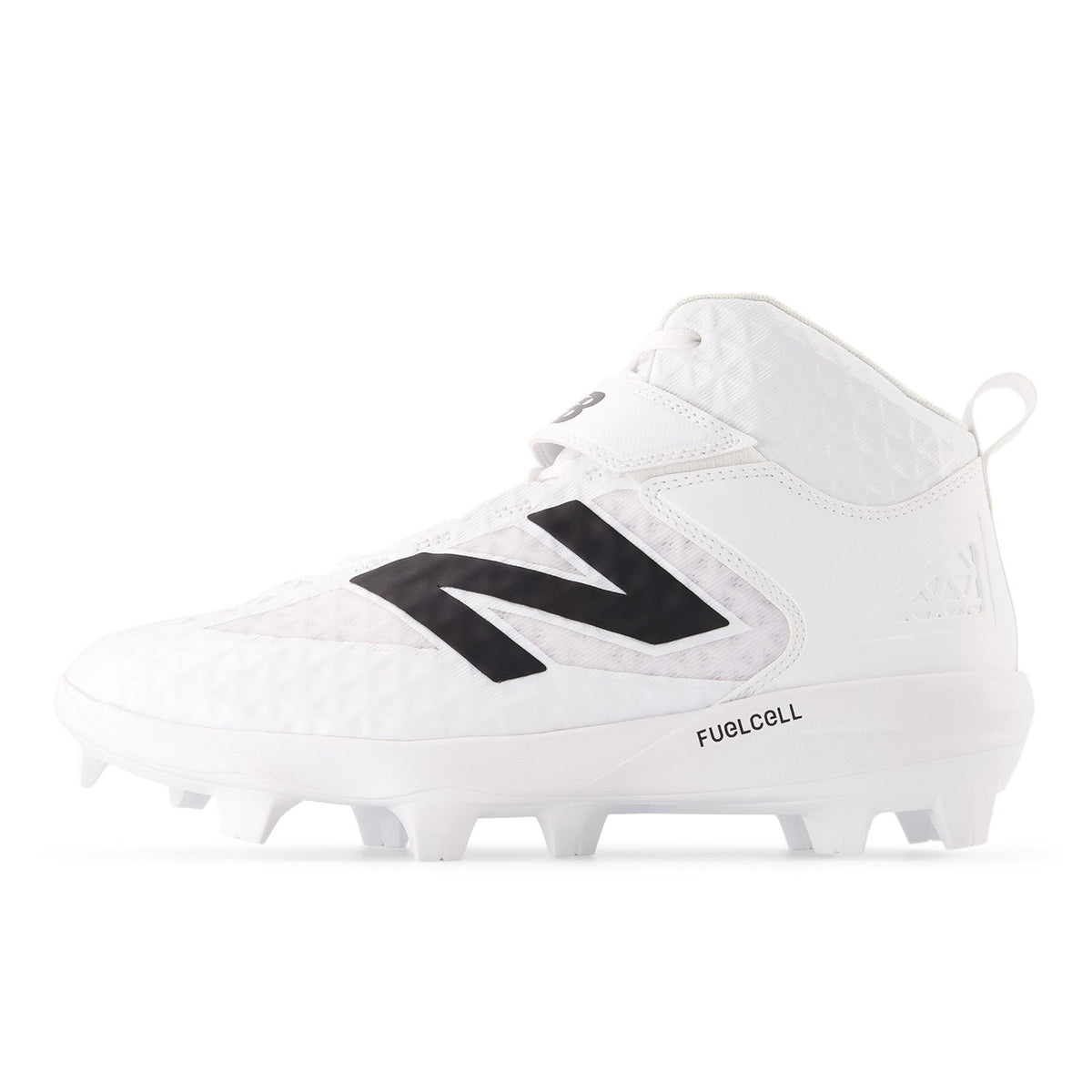 New Balance Men FuelCell 4040 V8 Mid-Molded Baseball Cleats - White / Raincloud - PM4040W8 product image 6, provided for
