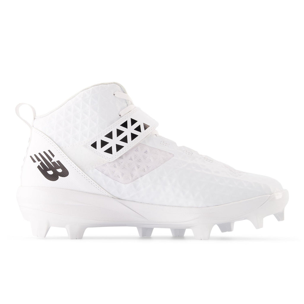 New Balance Men FuelCell 4040 V8 Mid-Molded Baseball Cleats - White / Raincloud - PM4040W8 product image 7, provided for