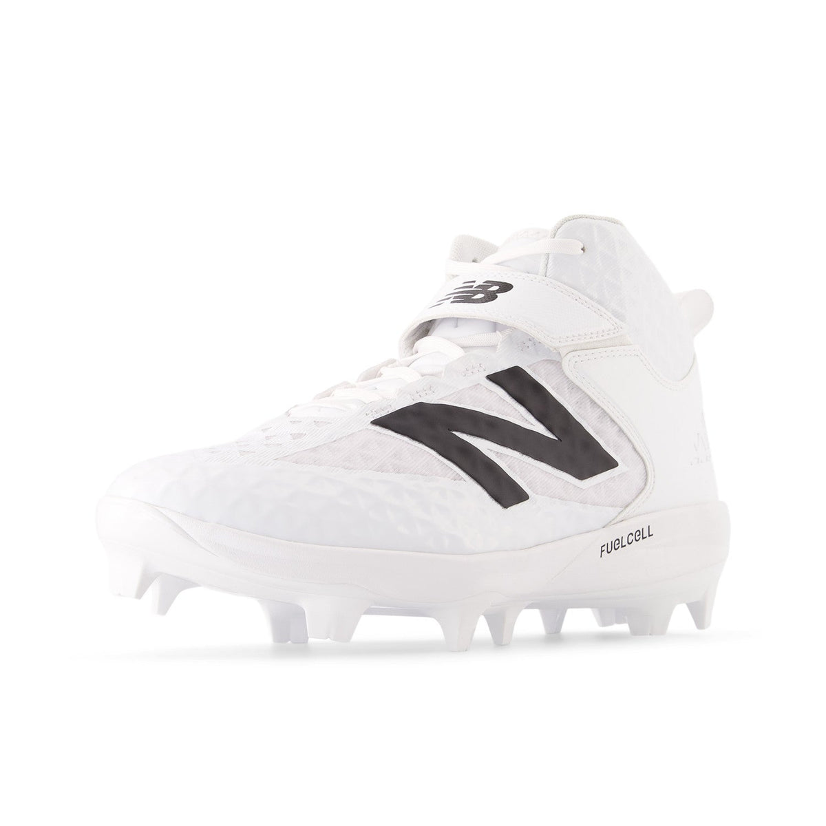 New Balance Men FuelCell 4040 V8 Mid-Molded Baseball Cleats - White / Raincloud - PM4040W8 product image 8, provided for